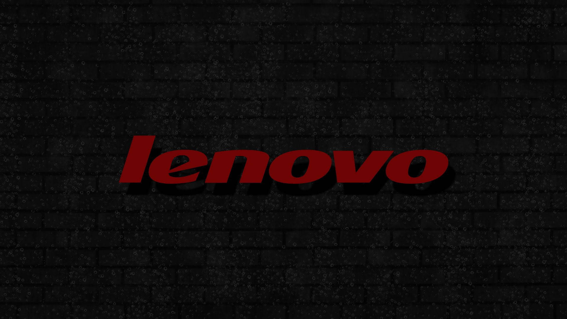 Brick Wall Lenovo Official Logo Background