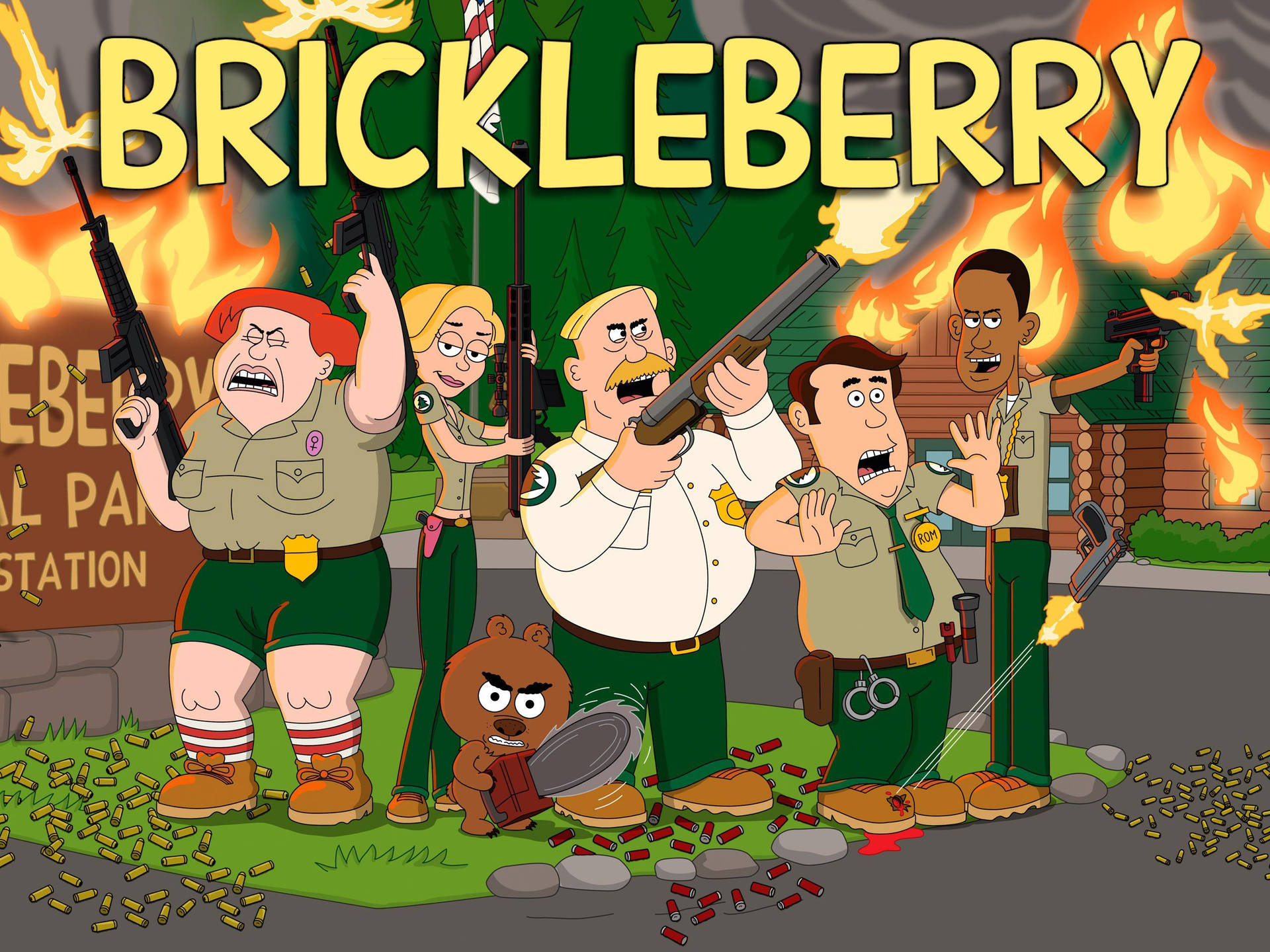 Brickleberry Angry Background