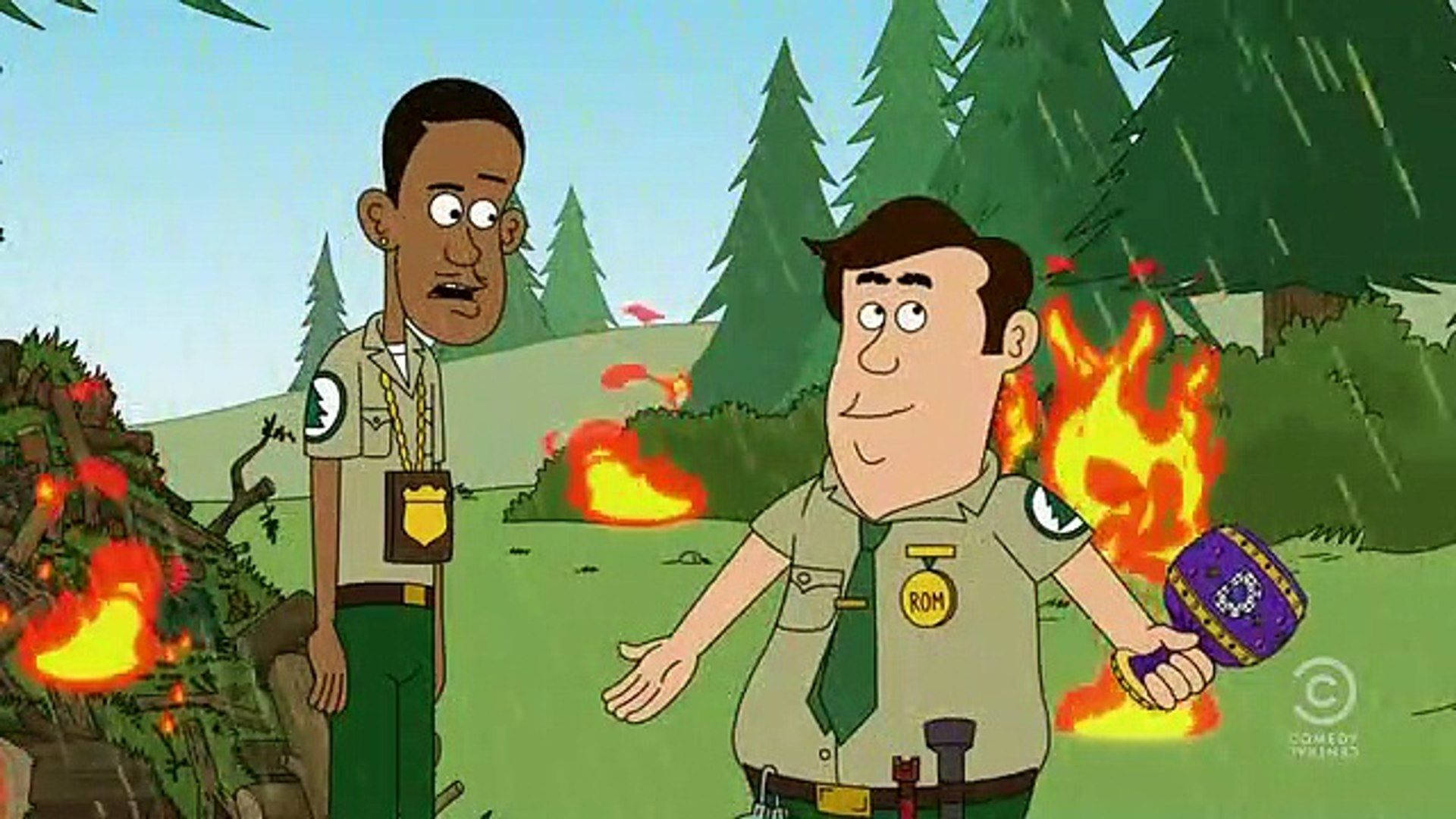 Brickleberry Fire Background