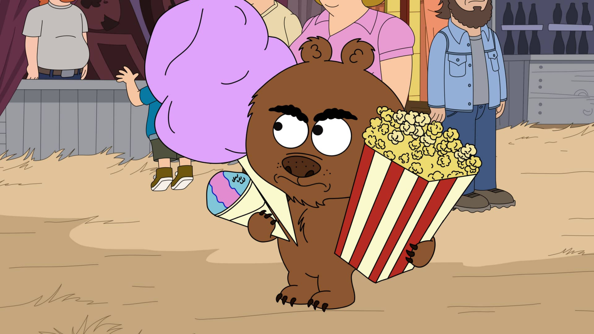 Brickleberry Malloy Popcorn Background