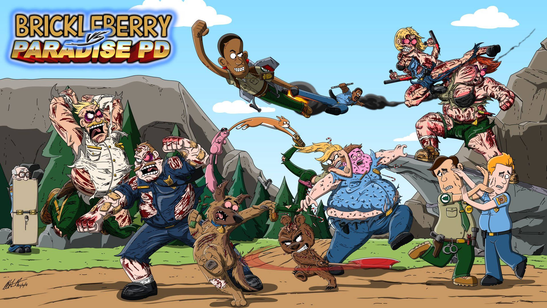 Brickleberry Paradise Pd Background