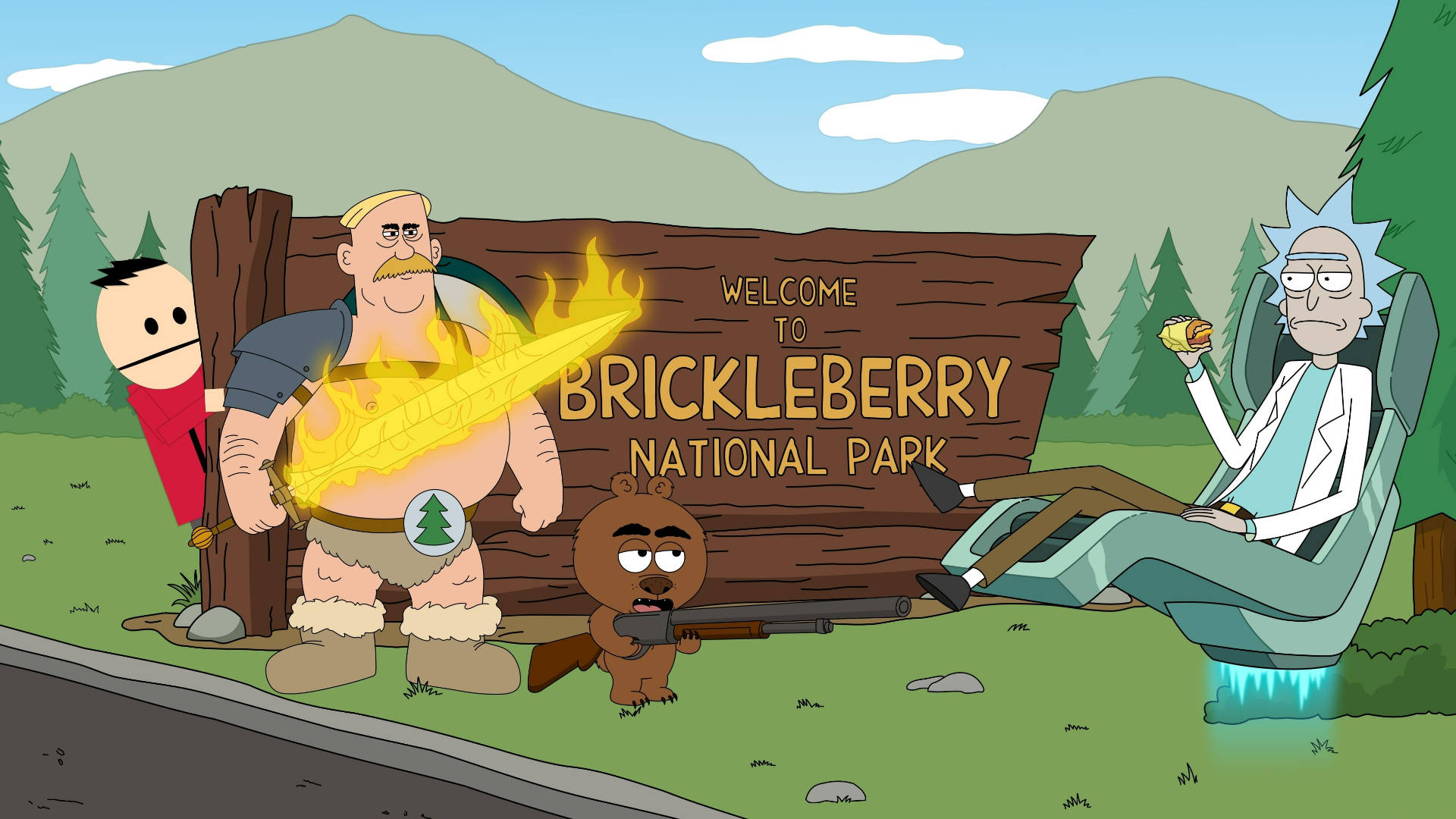 Brickleberry Rick Morty Background