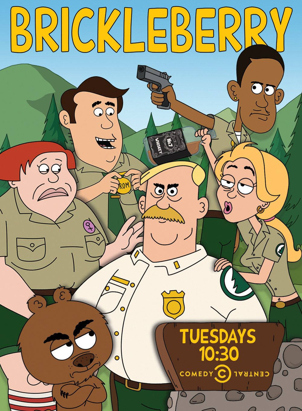 Brickleberry Schedule Poster Background