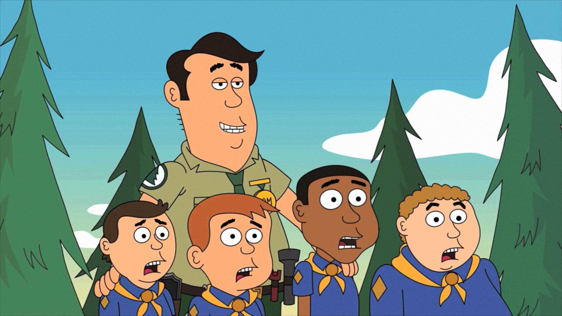 Brickleberry Shocked Background