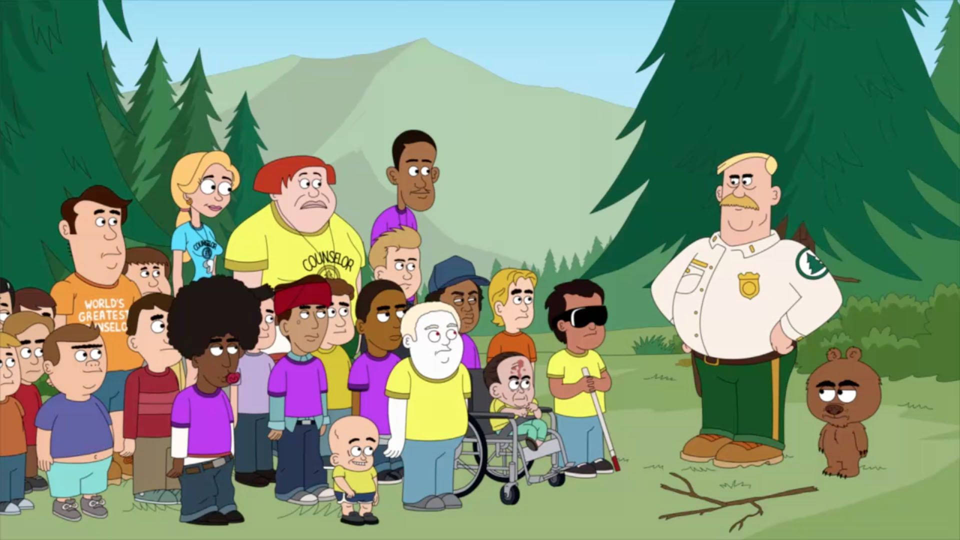 Brickleberry Summer Campy Background