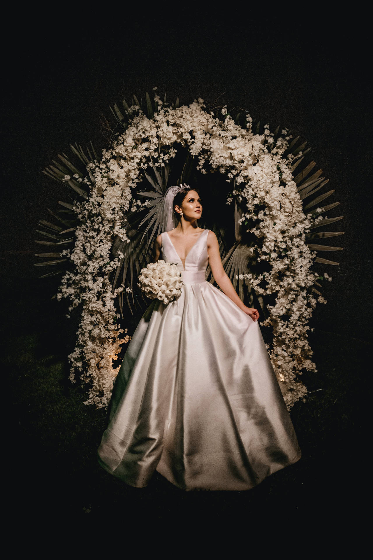 Bridal Floral Archway Background