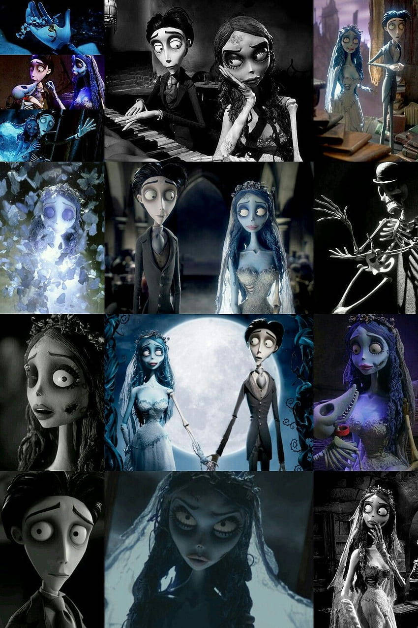 Bride And Groom From Corpse Bride Background