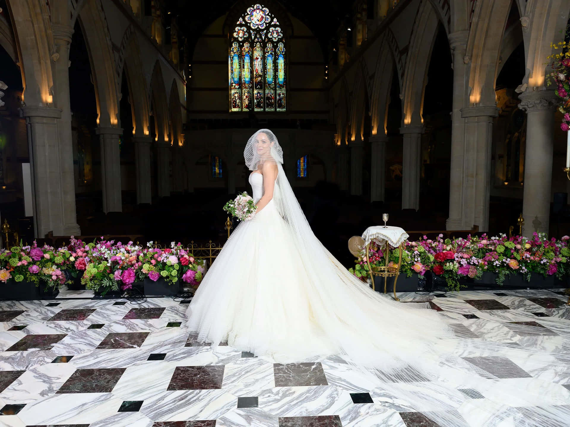 Bridein Church Aisle Background