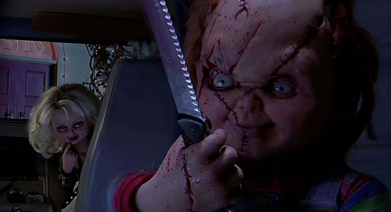 Brideof Chucky Dollsin Car Background