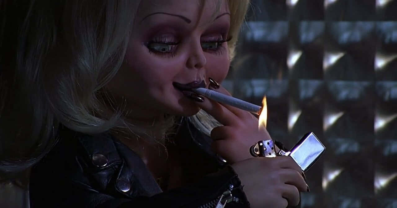 Brideof Chucky Lighting Cigarette Background