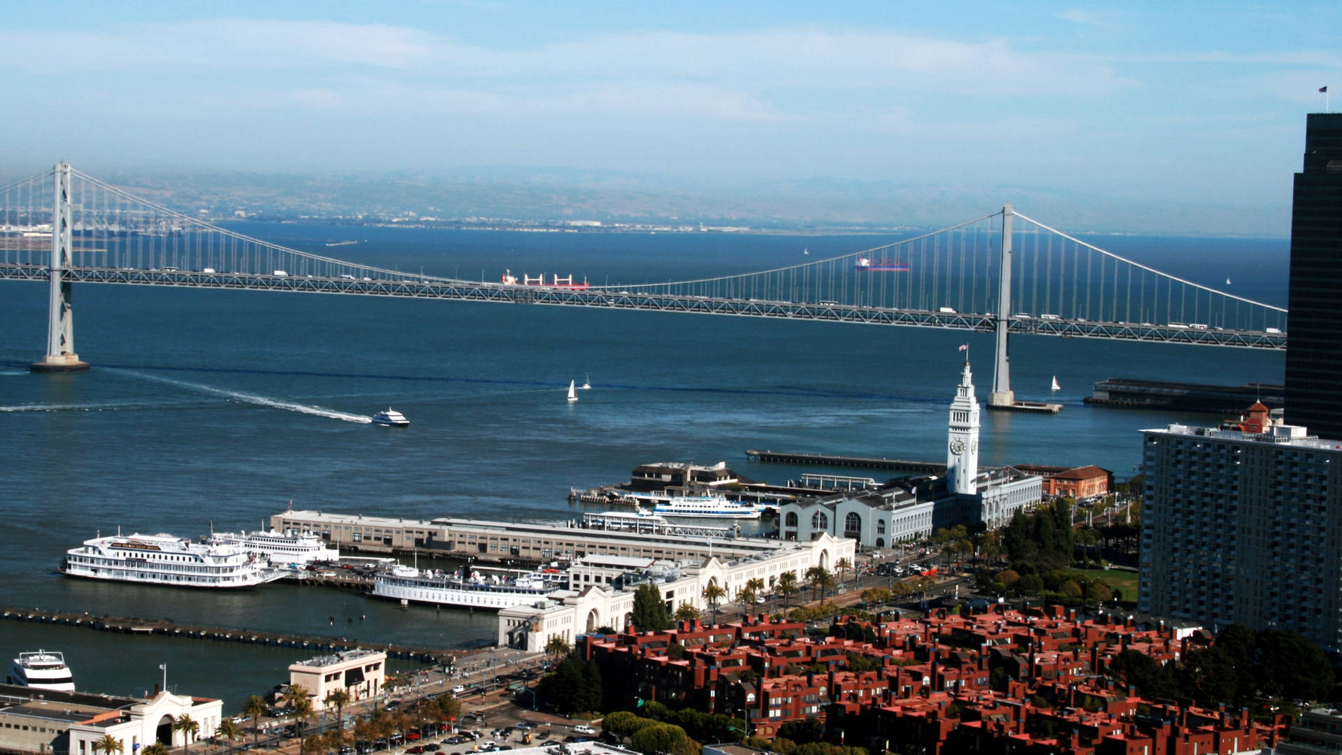 Bridge And Dock San Francisco Photography Background