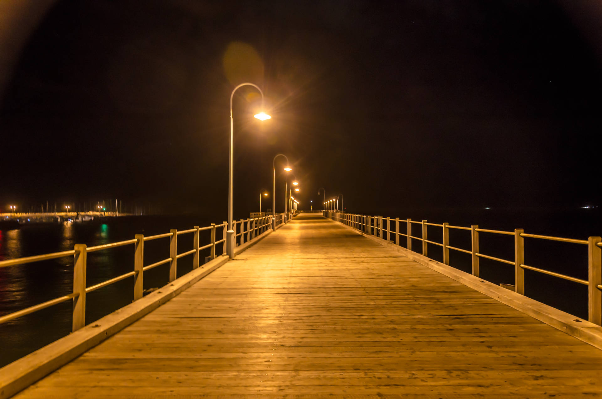 Bridge At Night Picture Background