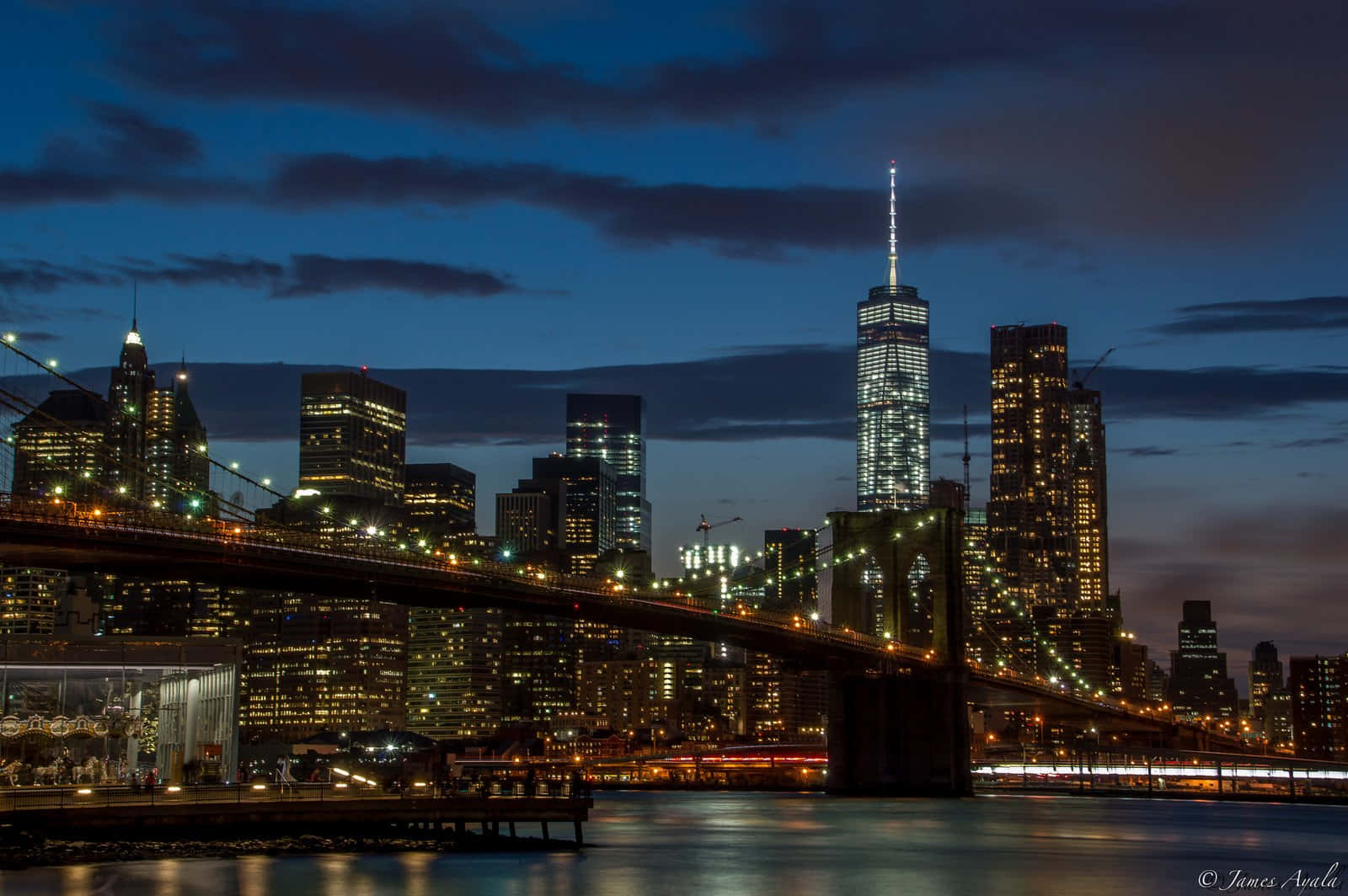 Bridge New York City Landscape Background