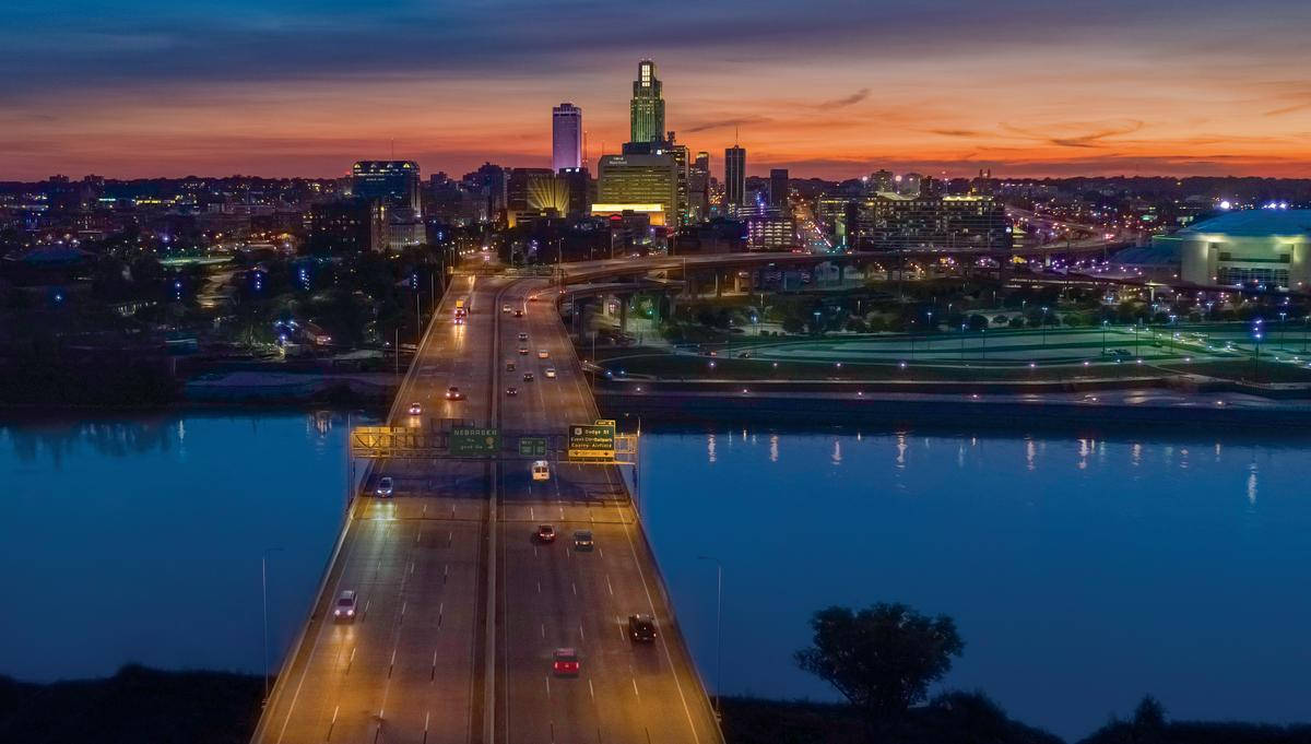 Bridge Over Missouri River Omaha