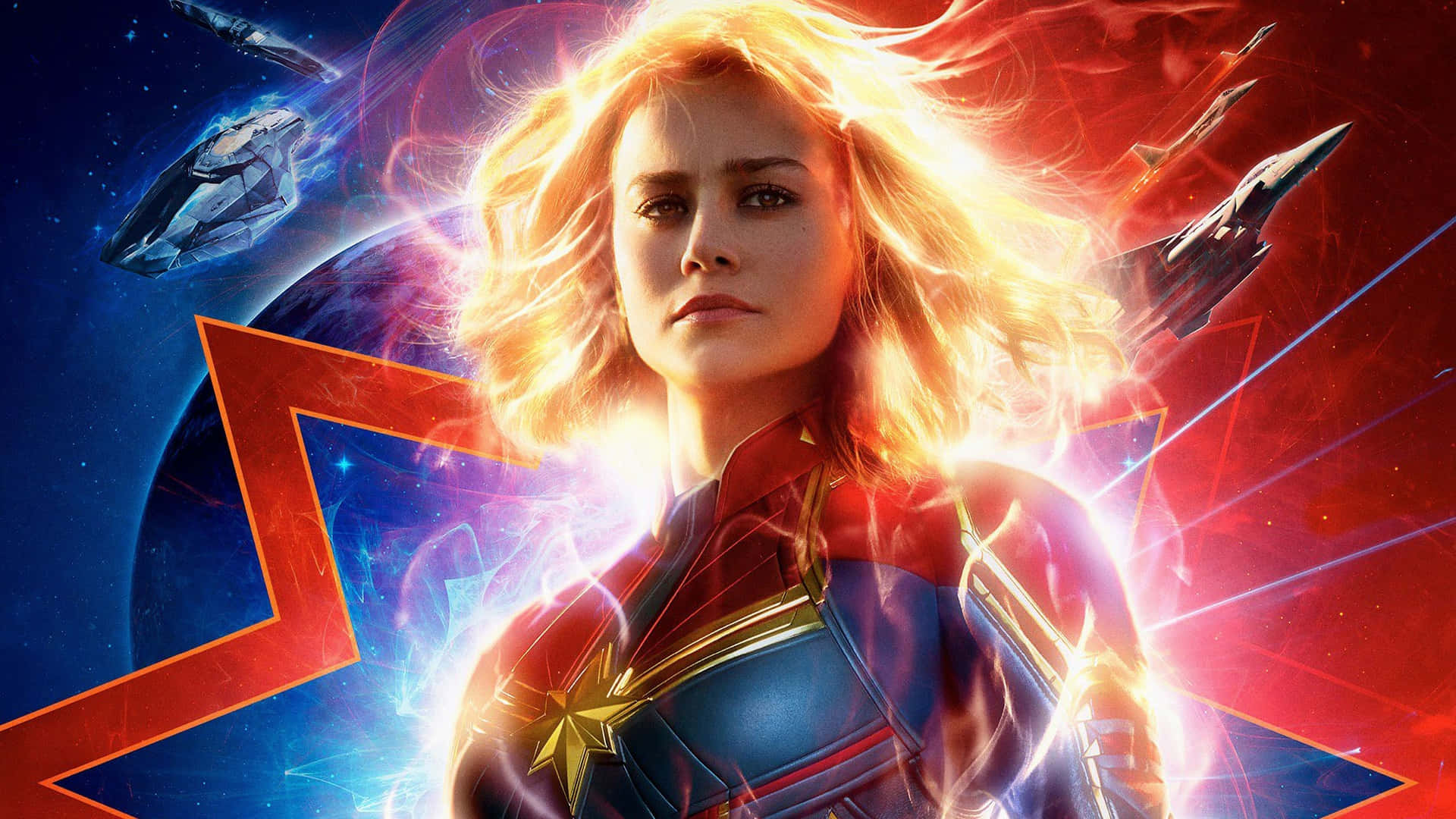 Brie Larson Is Carol Danvers, The Brave Superhero We All Know As Captain Marvel Background