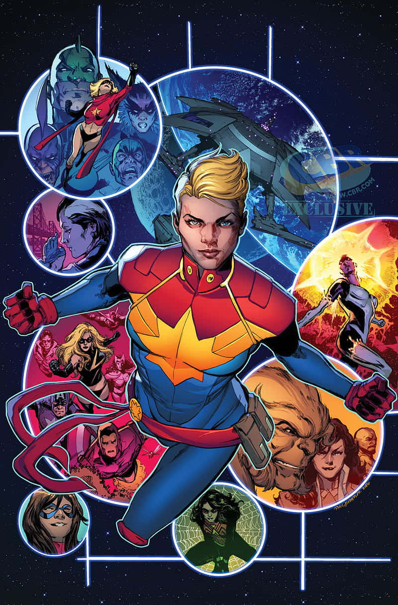 Brie Larson Returns As Captain Marvel In The Highly Anticipated Sequel. Background