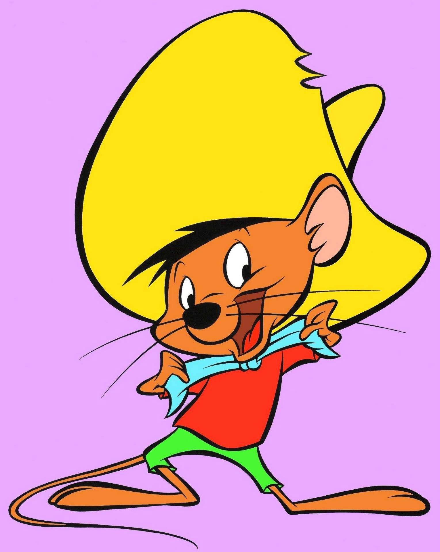 Bright And Animated Image Of Speedy Gonzales Background