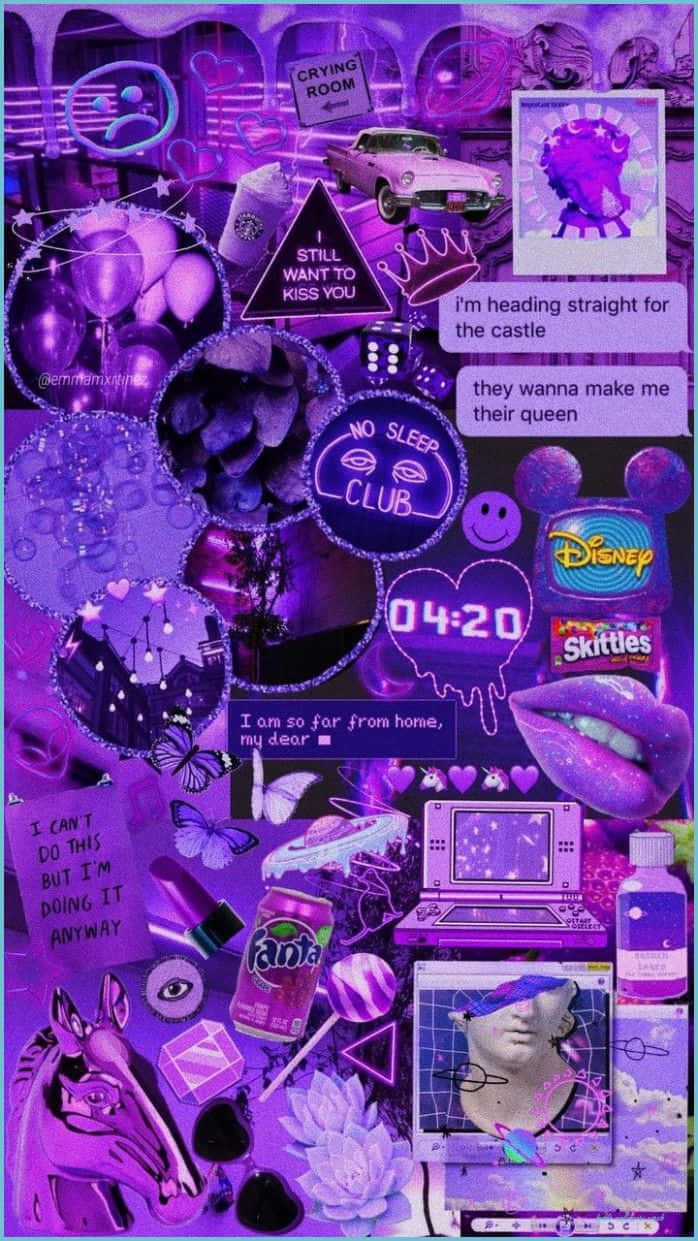Bright And Bold Aesthetic Purple Baddie