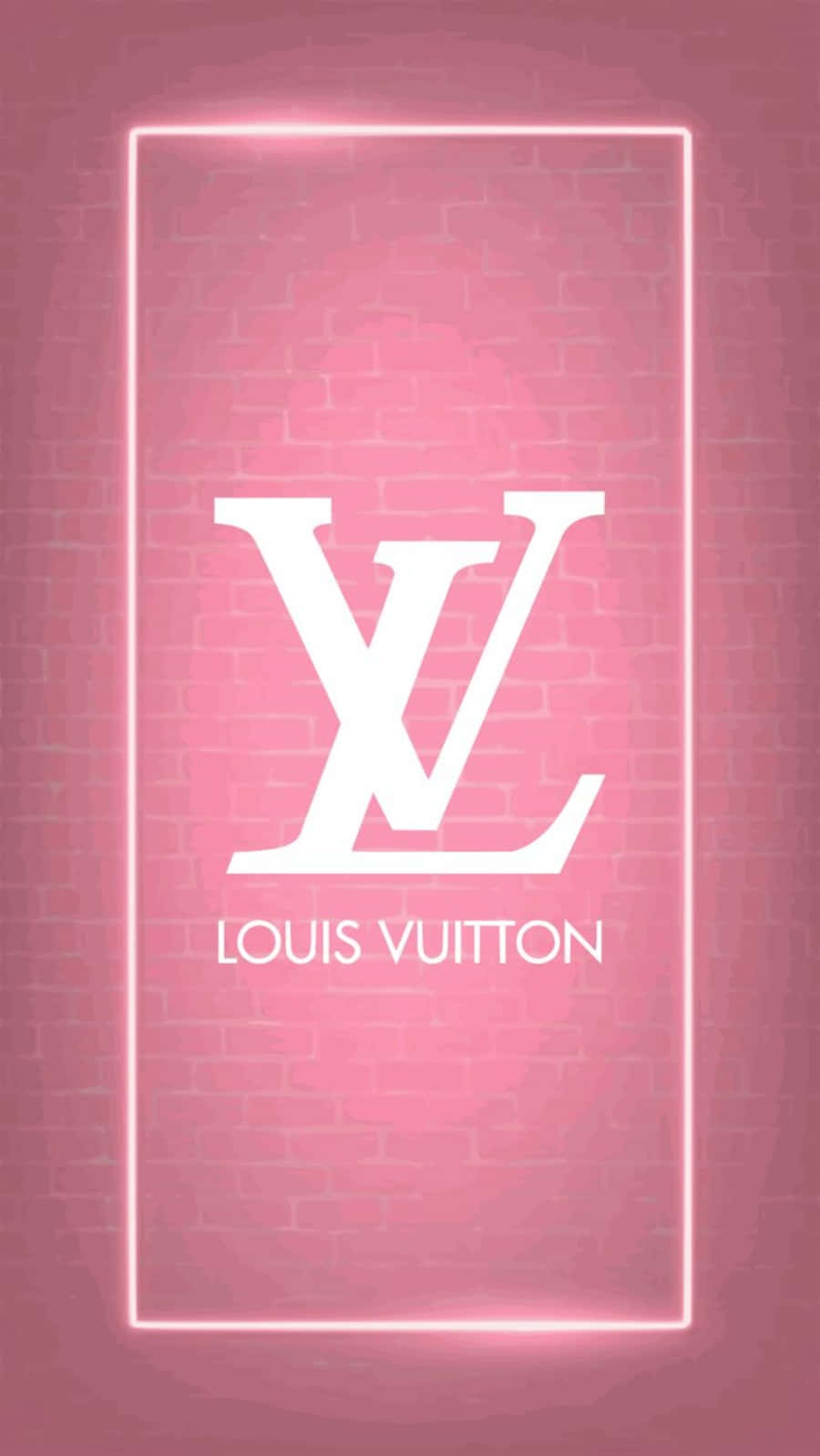 Bright And Bold Louis Vuitton Pink Background