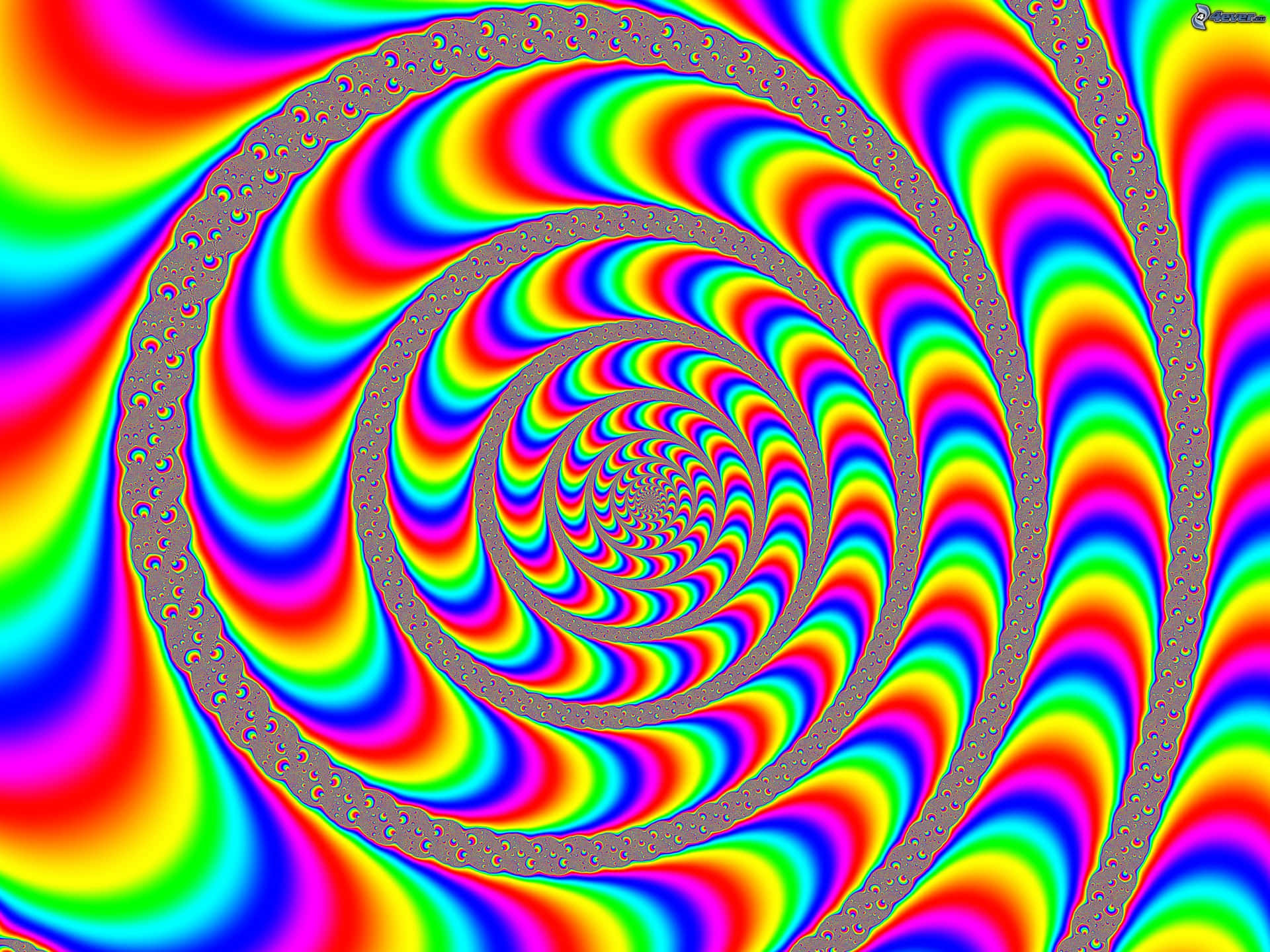 Bright And Colorful Cool Optical Illusions Background