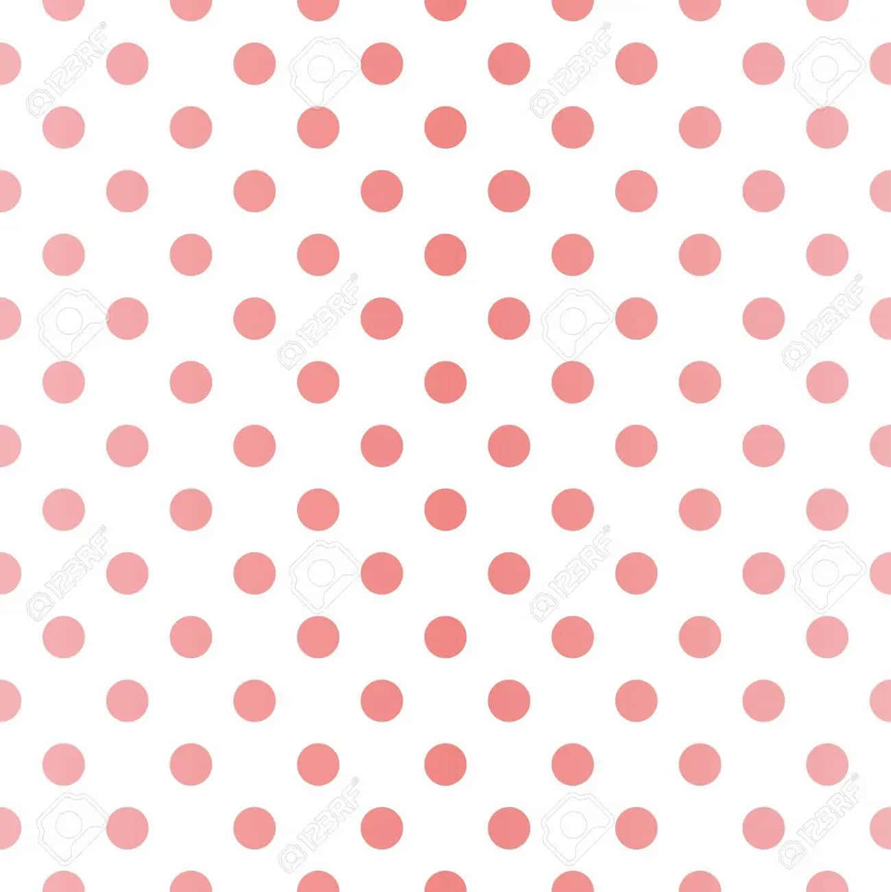 Bright And Colorful Polka Dotted Wallpaper Background