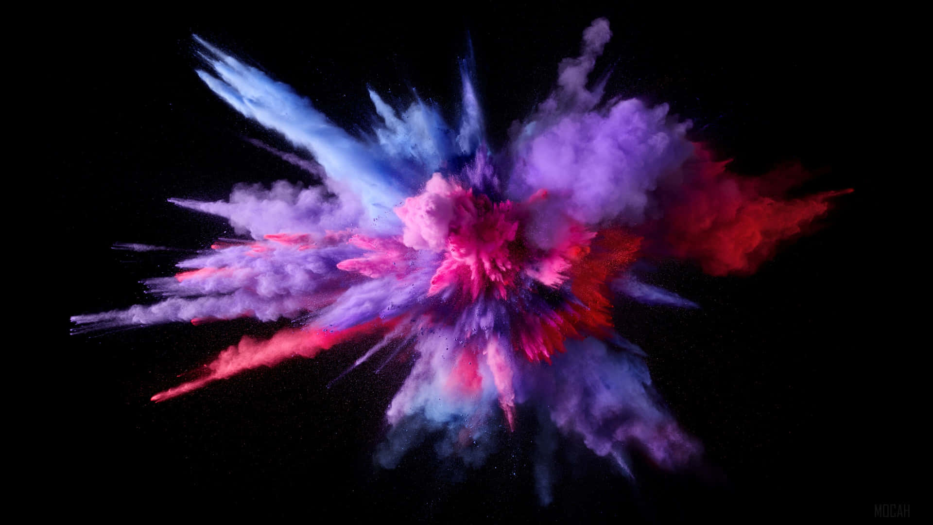 Bright And Colorful Smoke Nebula Background