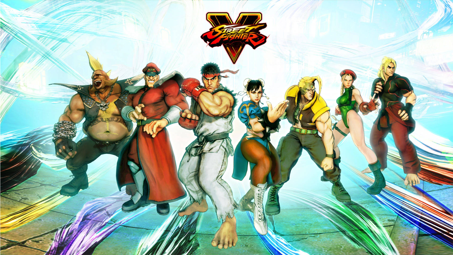 Bright And Colorful Street Fighter V Background