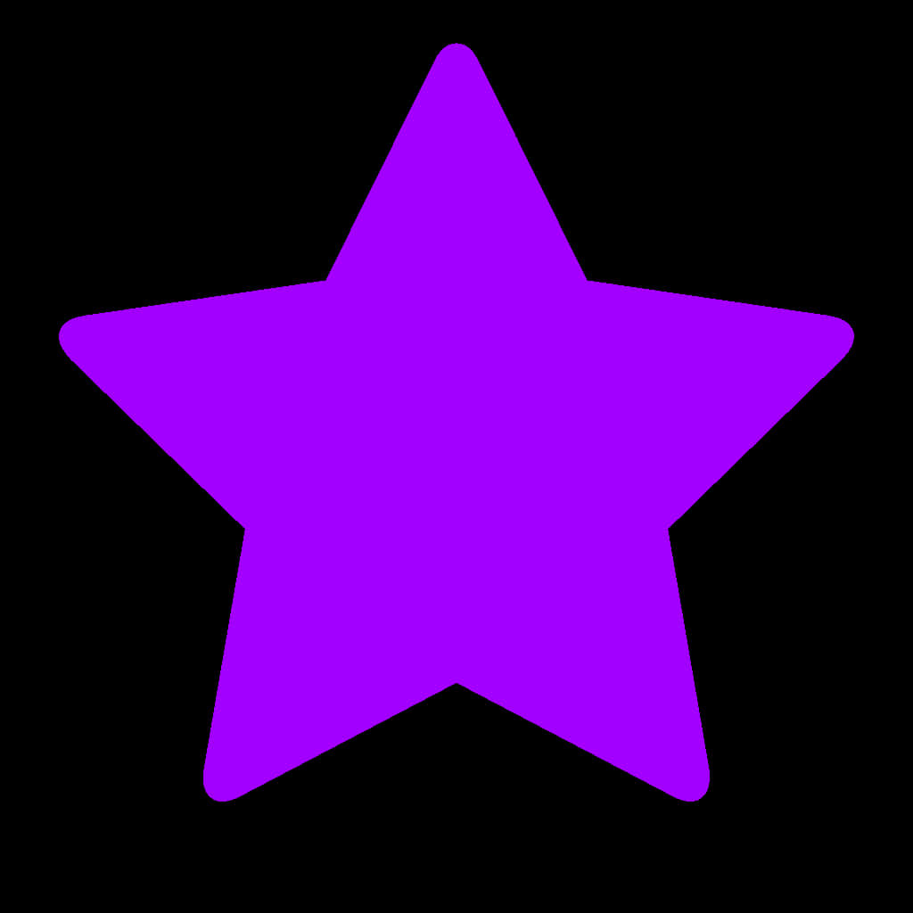 Bright And Shining Purple Star Twinkling In The Night Sky Background