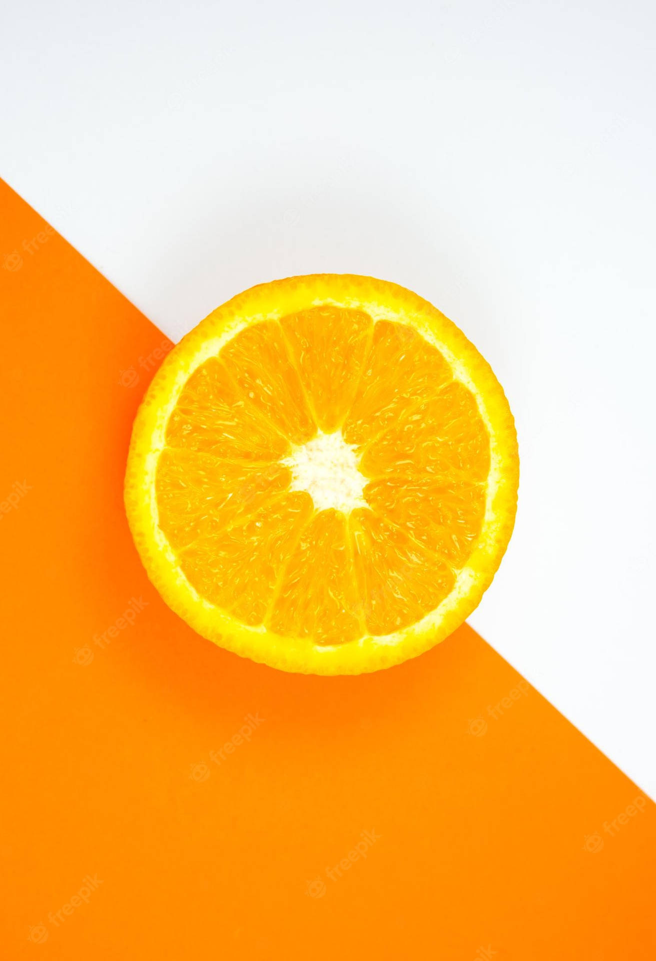 Bright And Solid Orange - A Perfect Way To Start The Day Background