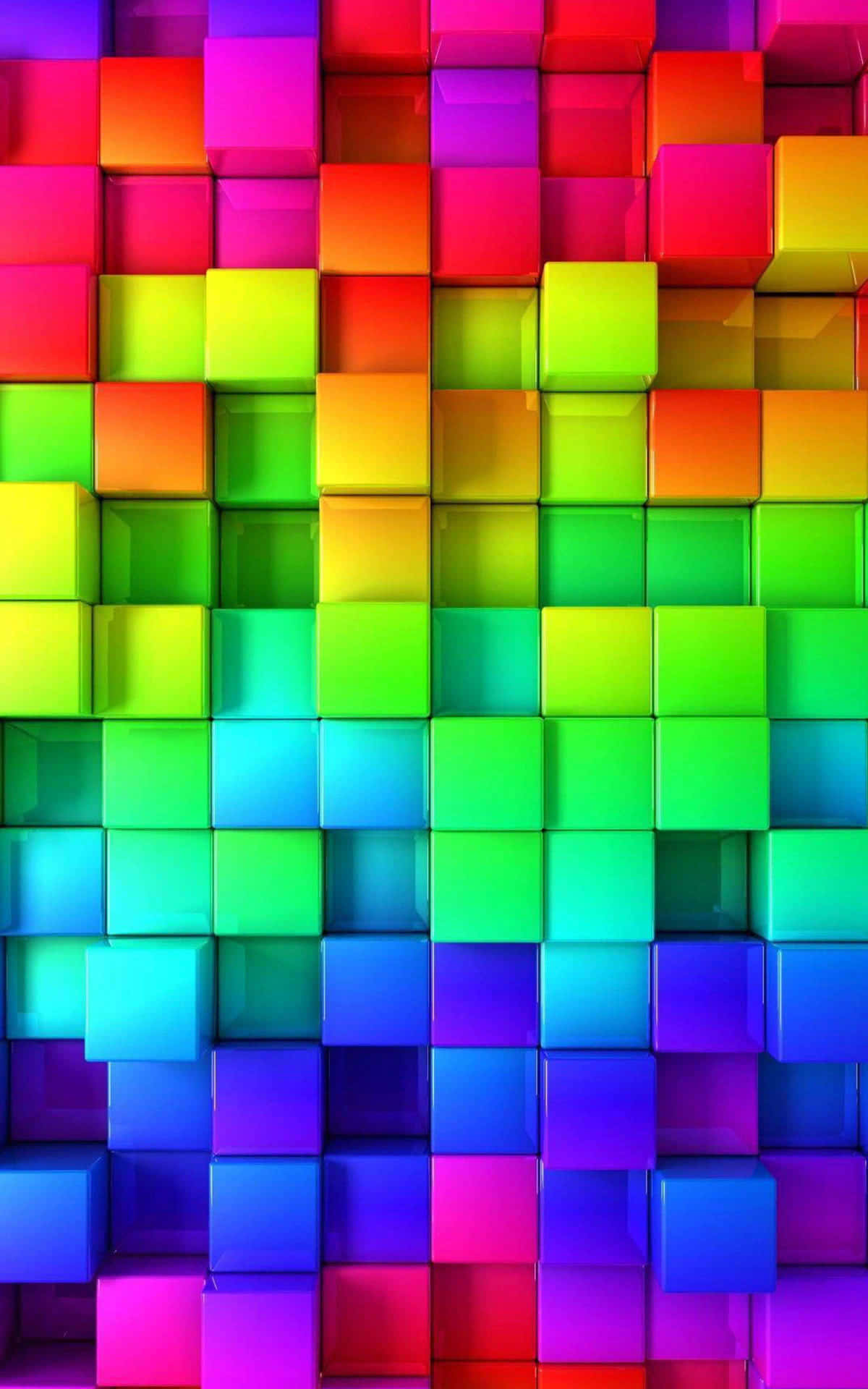 Bright And Vibrant Colorful Pattern Background