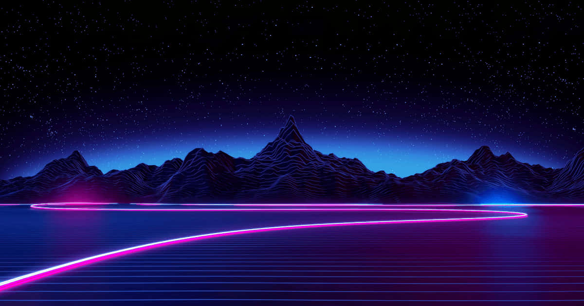 Bright And Vibrant Oled Monitor Background