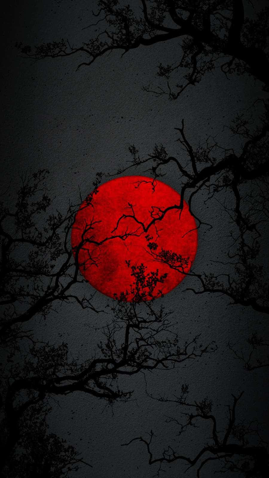 Bright And Vibrant Red Japanese Background