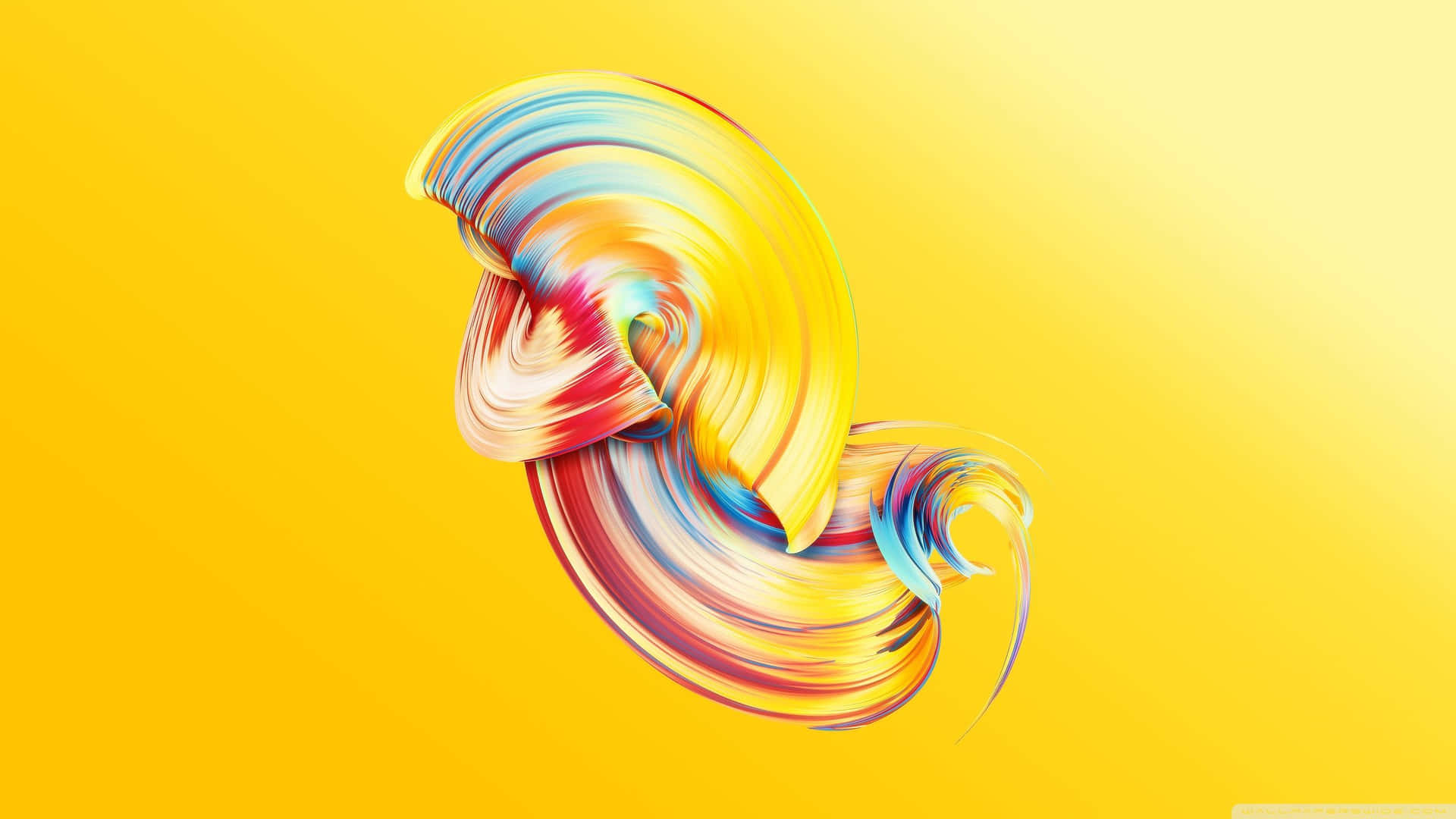 Bright And Vibrant Yellow Background Background