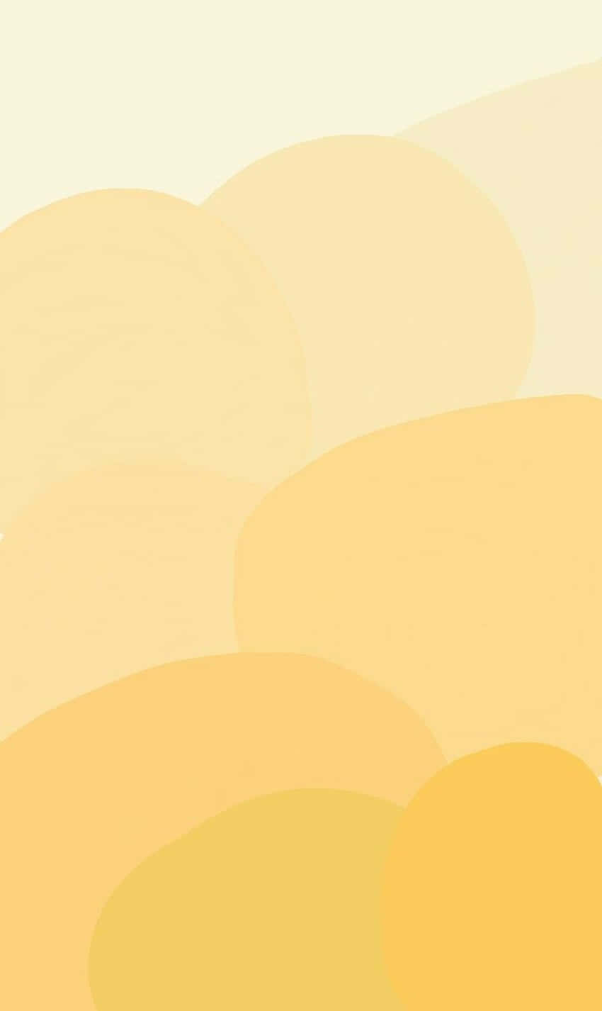 Bright And Warm Aesthetic Of A Golden Yellow Sun Background