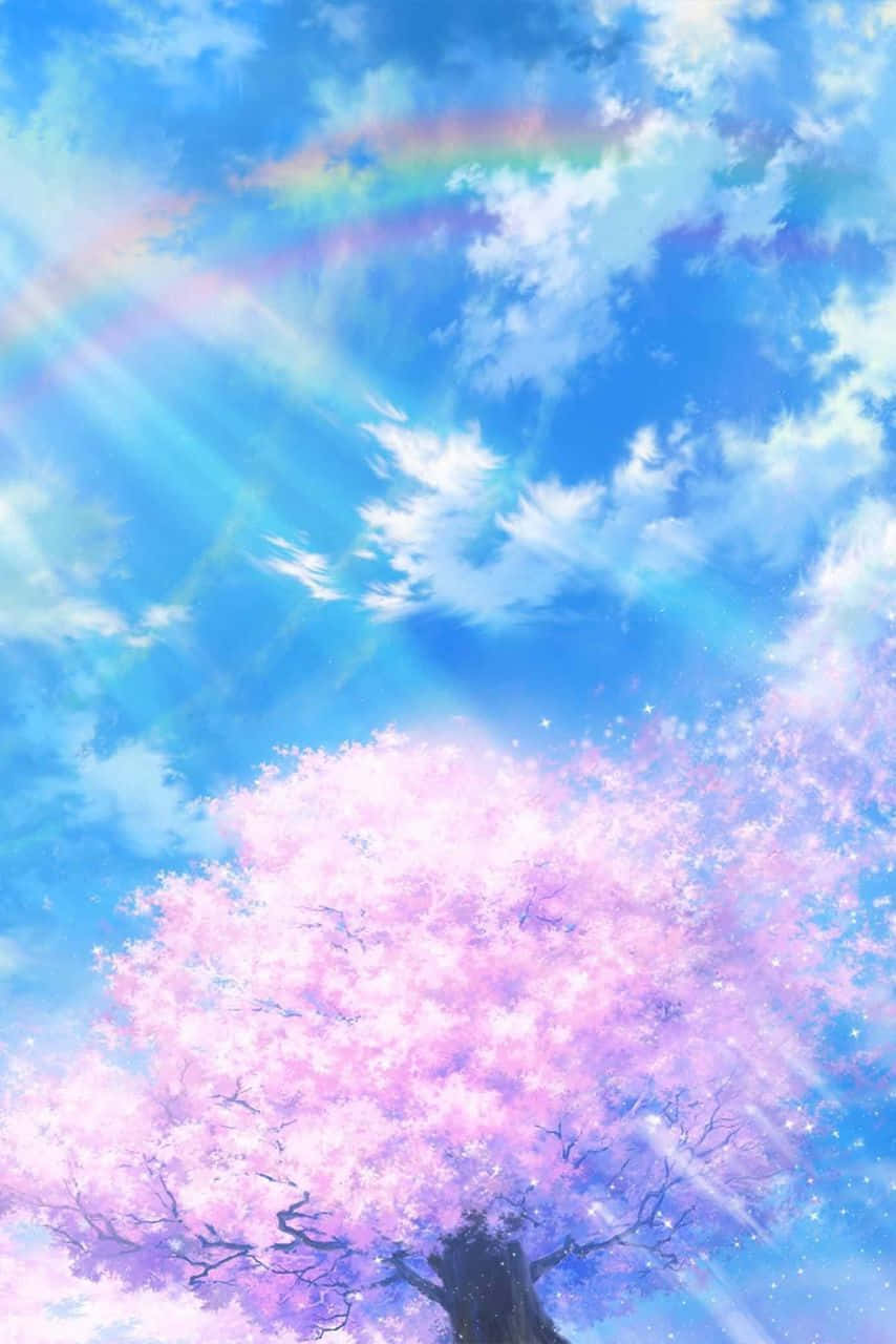 Bright Anime Bluish Shining Sky
