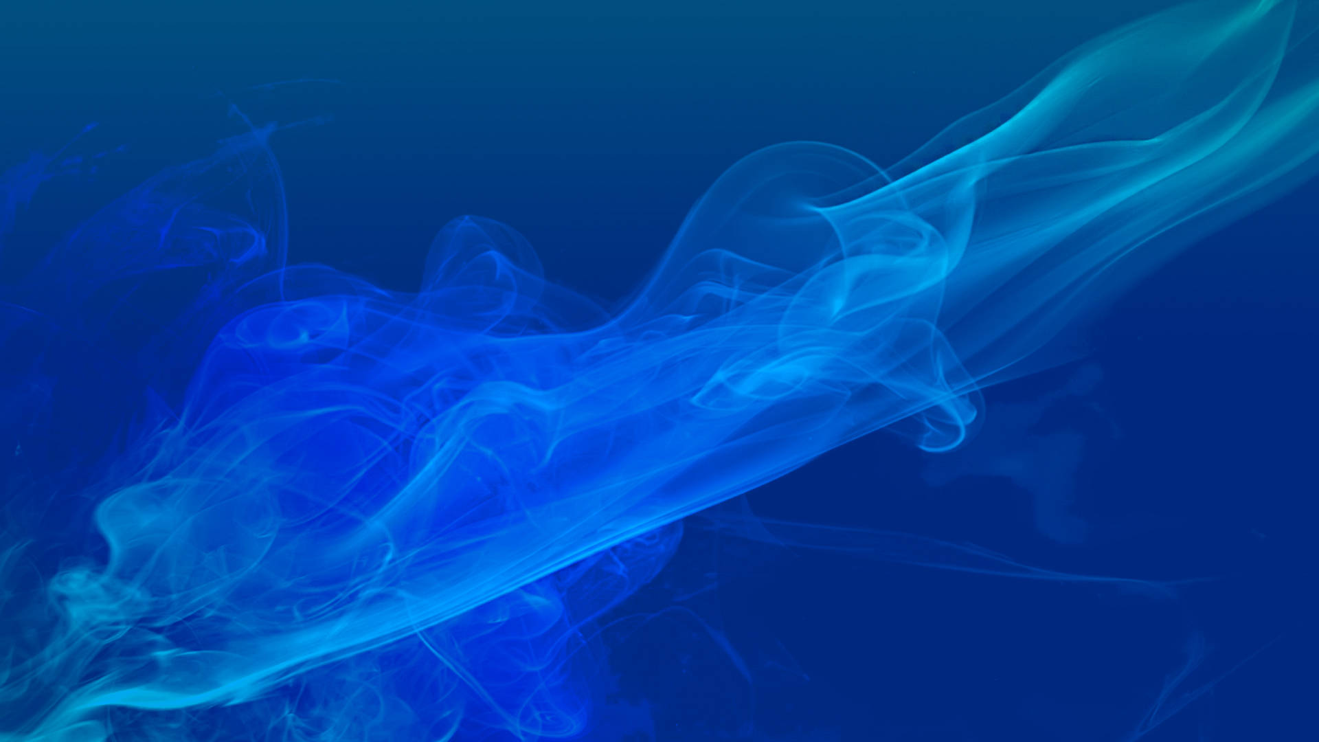Bright Blue Abstract Smoke Hd Background