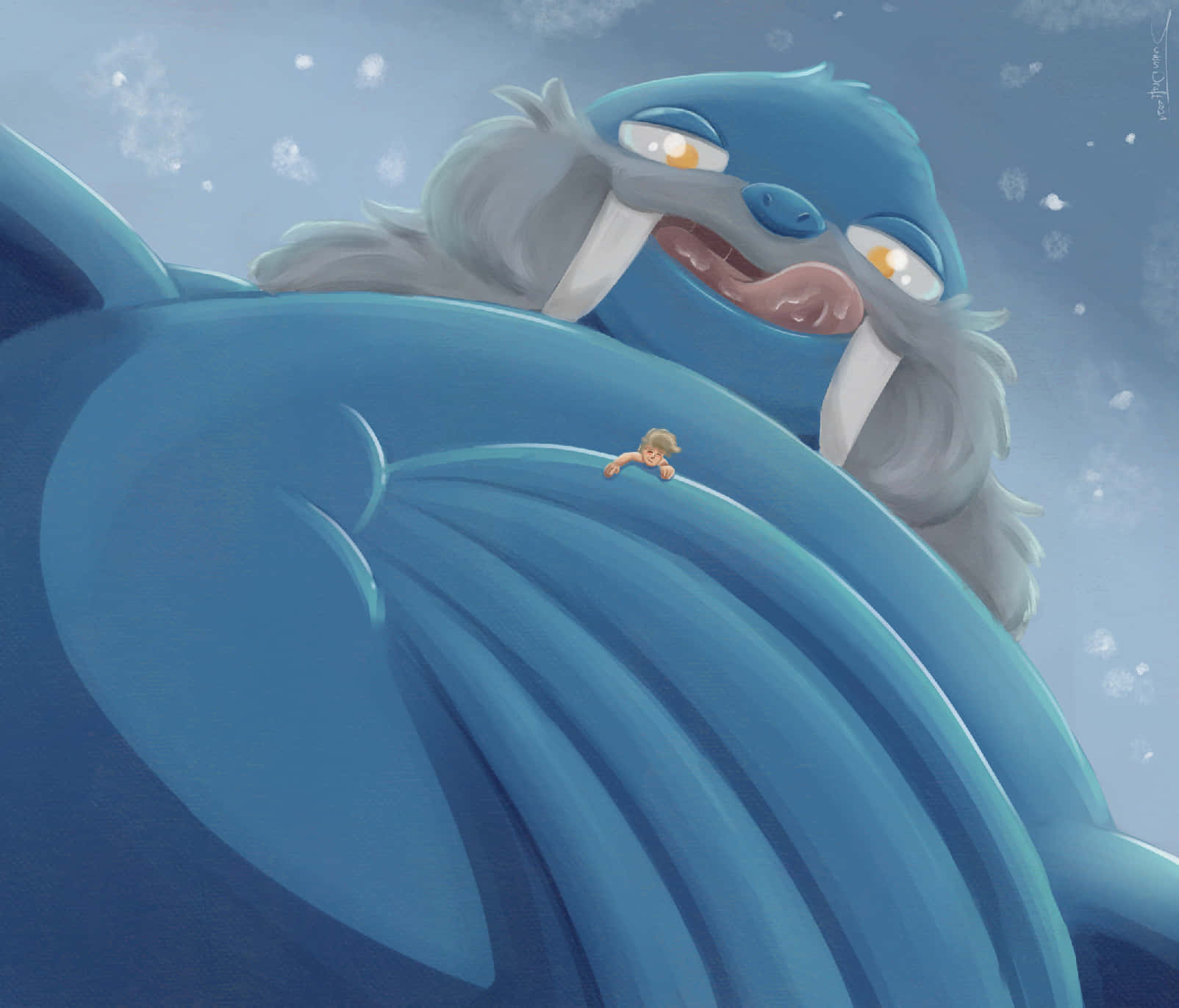 Bright Blue Background Of Walrein