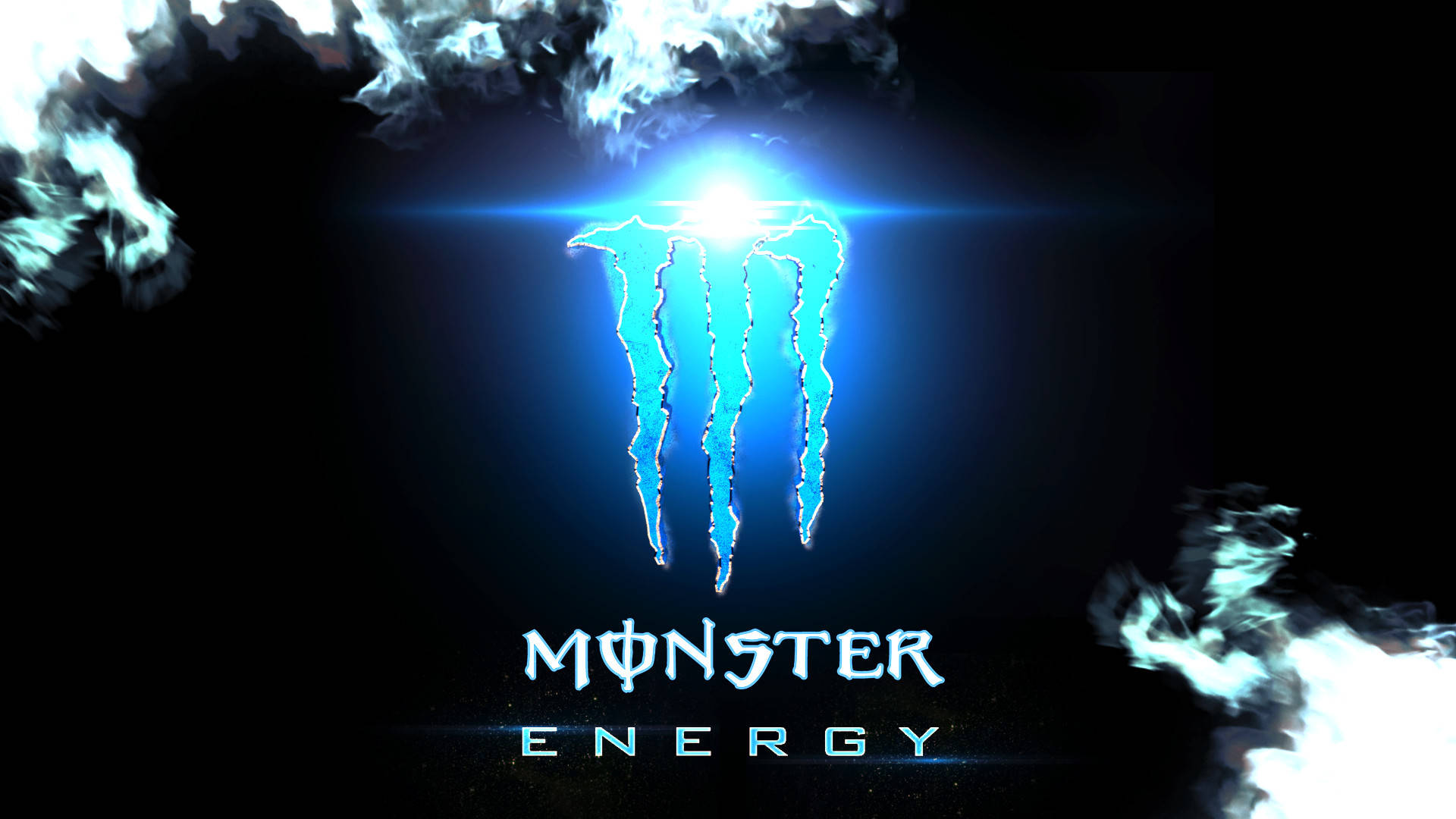 Bright Blue Monster Energy Logo