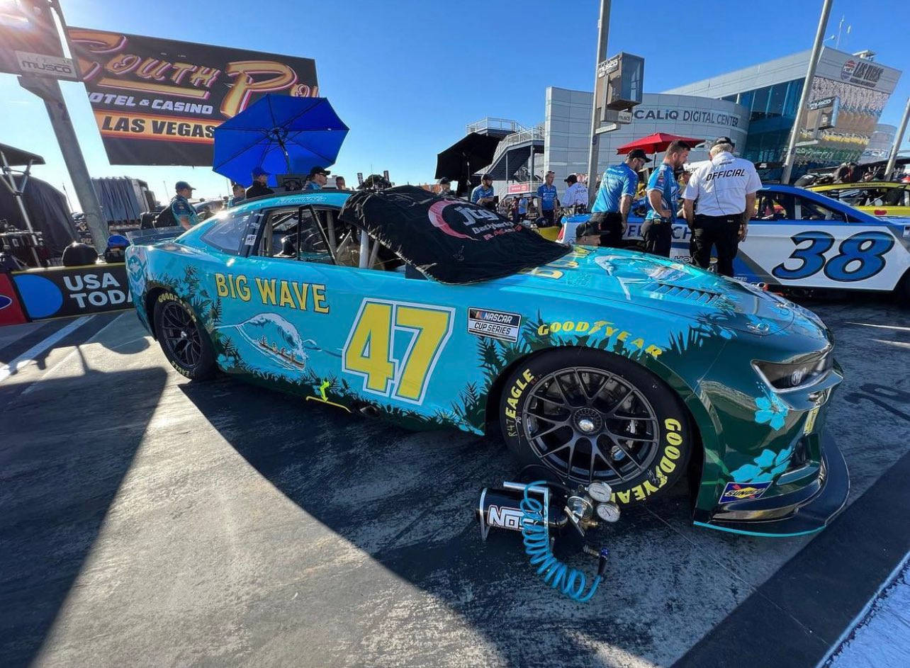 Bright Blue Ricky Stenhouse Jr. Car