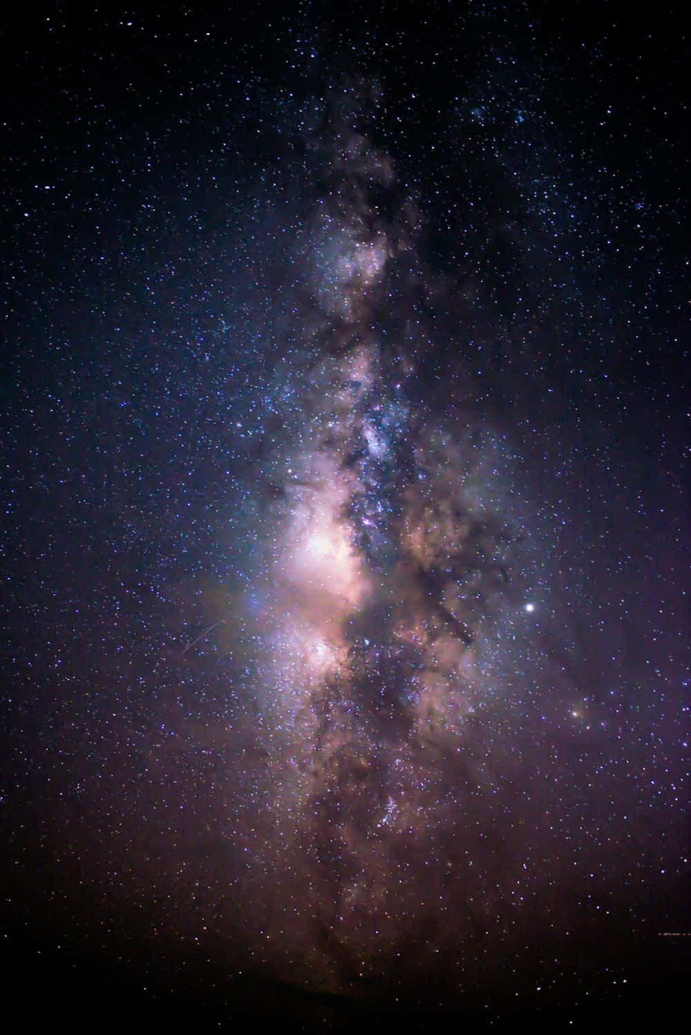 Bright Blue Stars Illuminate The Night Sky Background