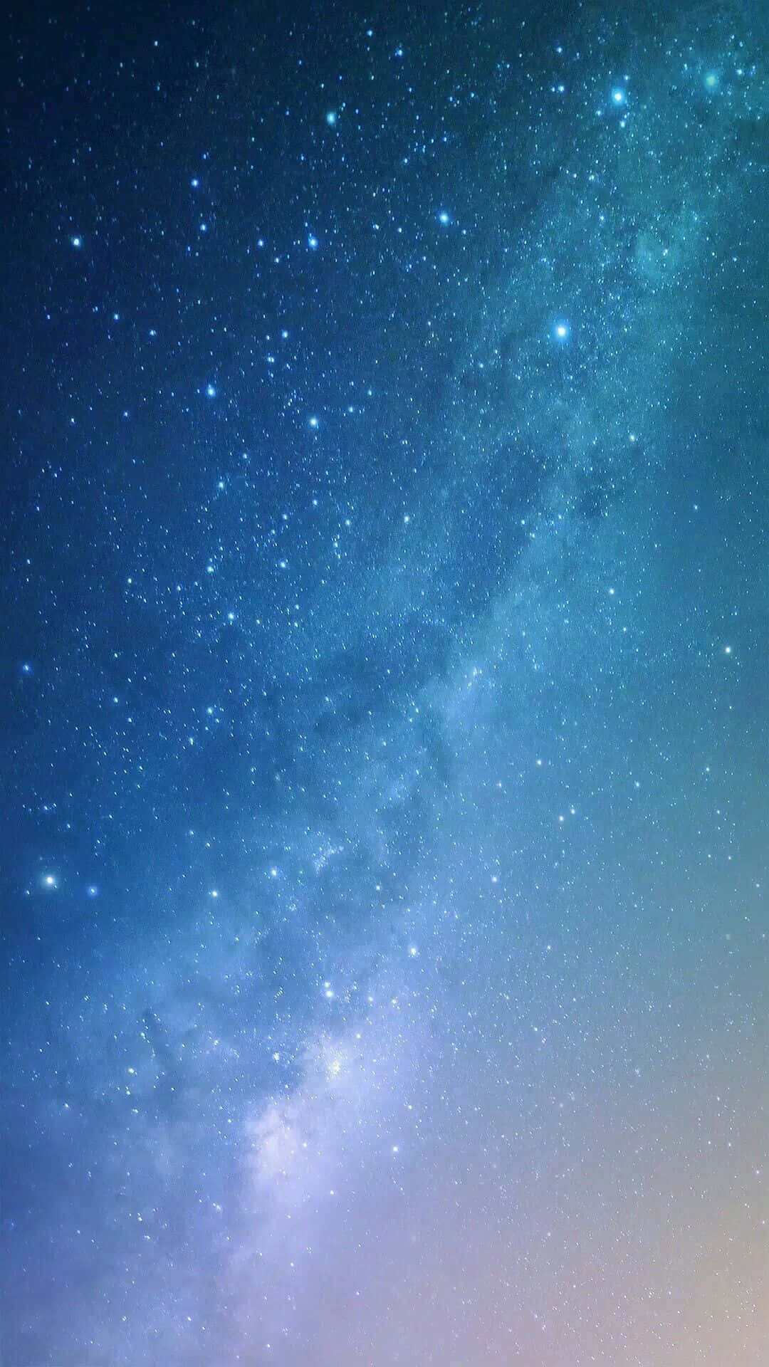 Bright Blue Stars Sparkle In The Night Sky Background