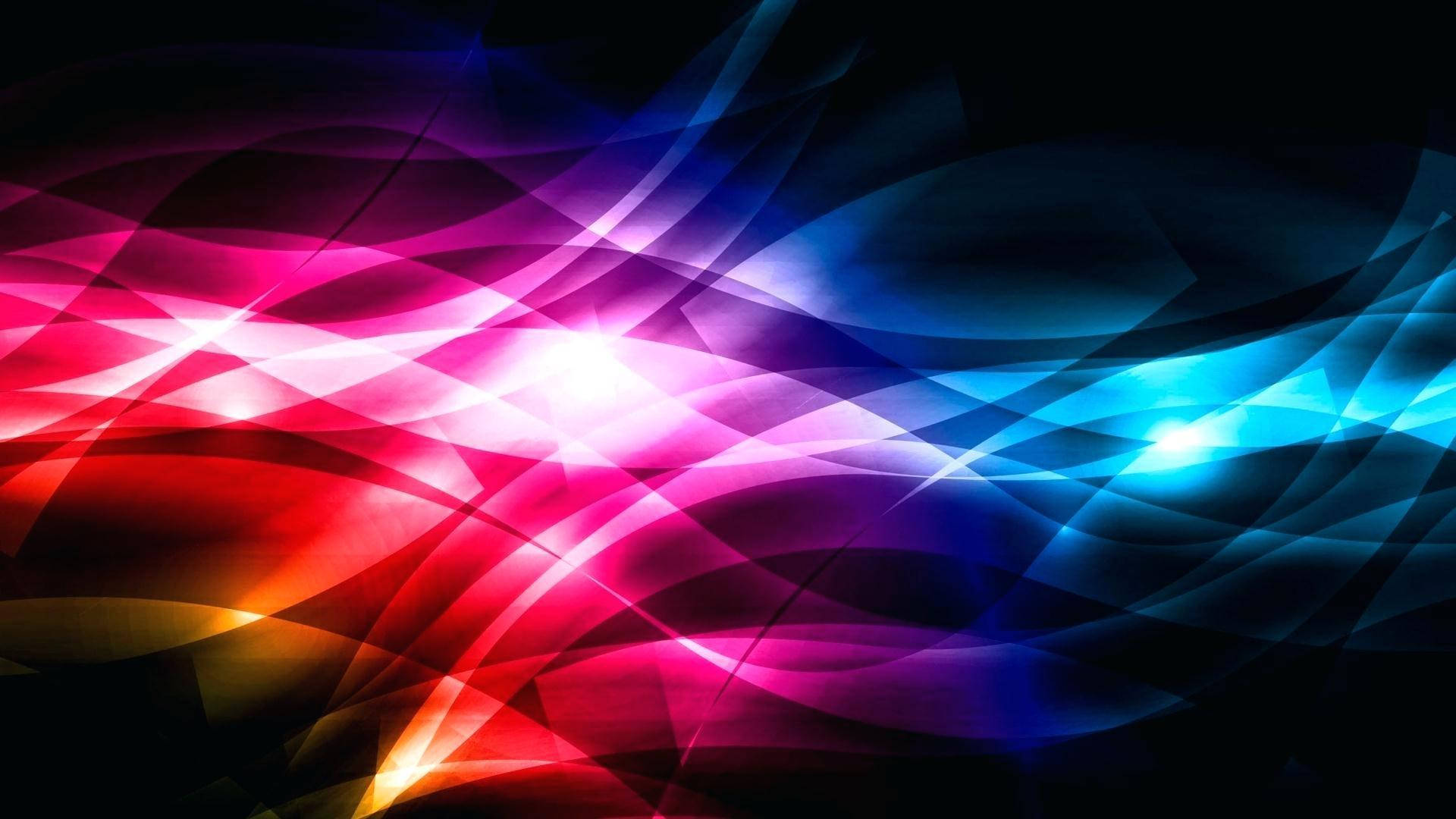 Bright Colored Waves Graphic Background