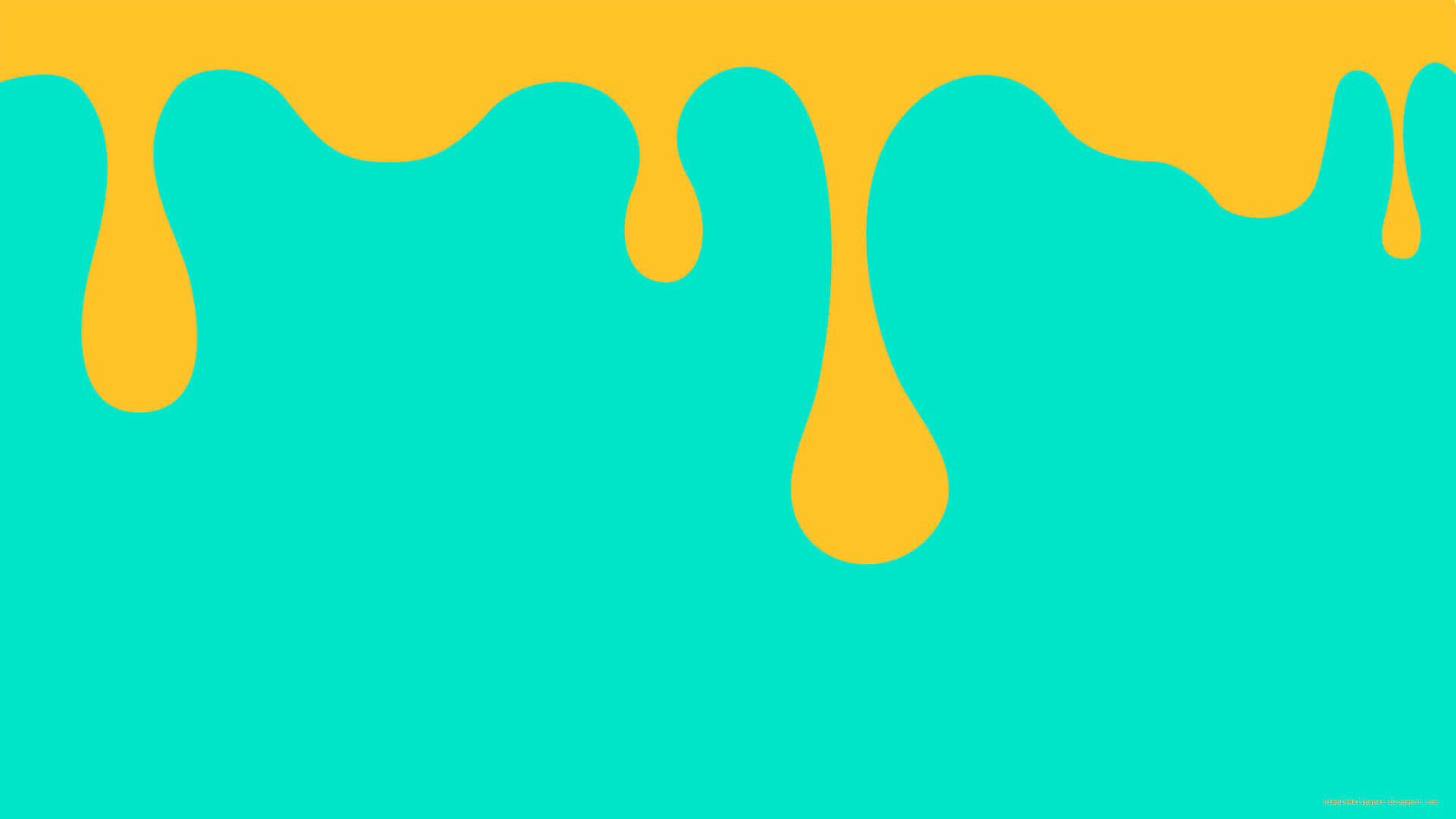 Bright Contrast Of Orange And Teal Background