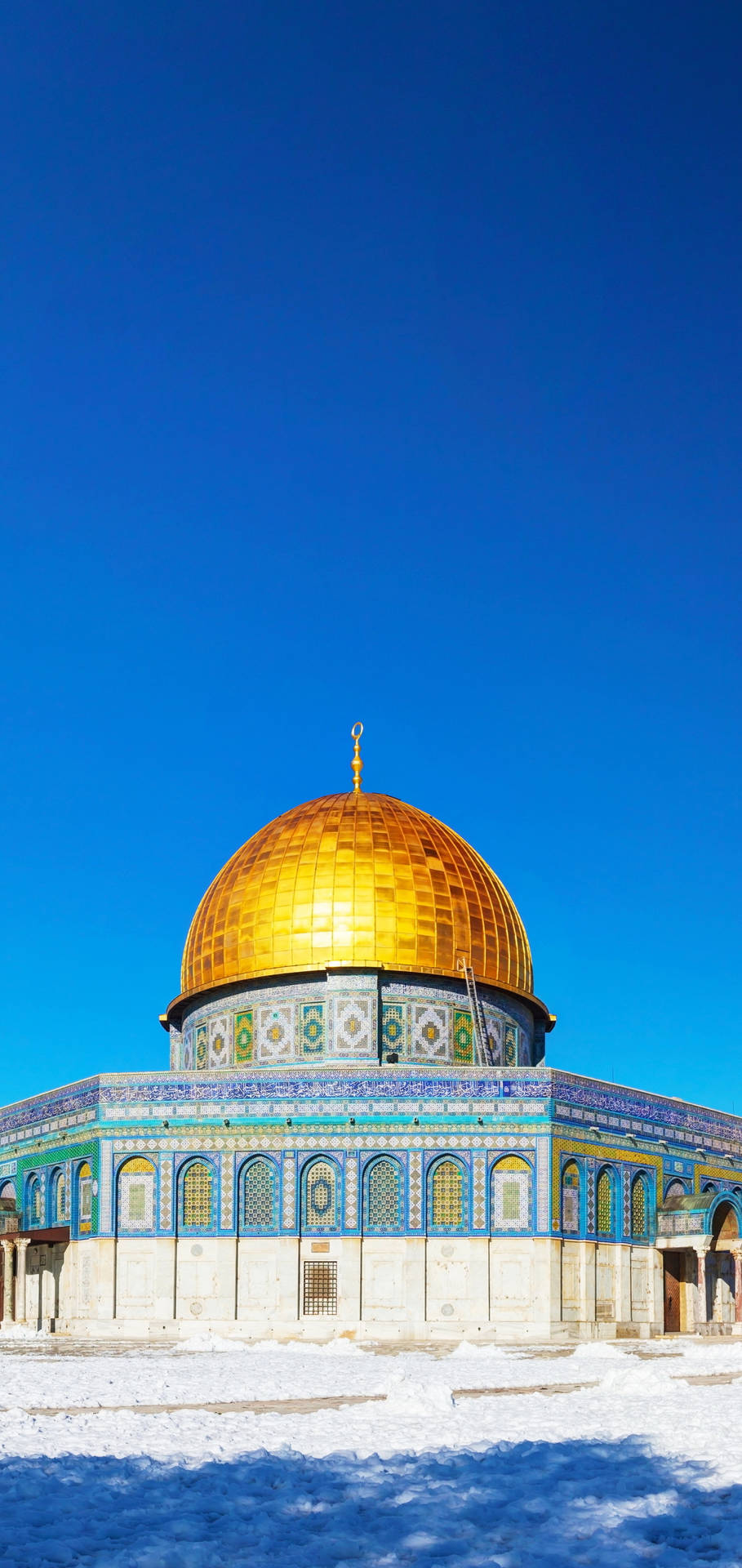 Bright Dome Of The Rock Phone Background