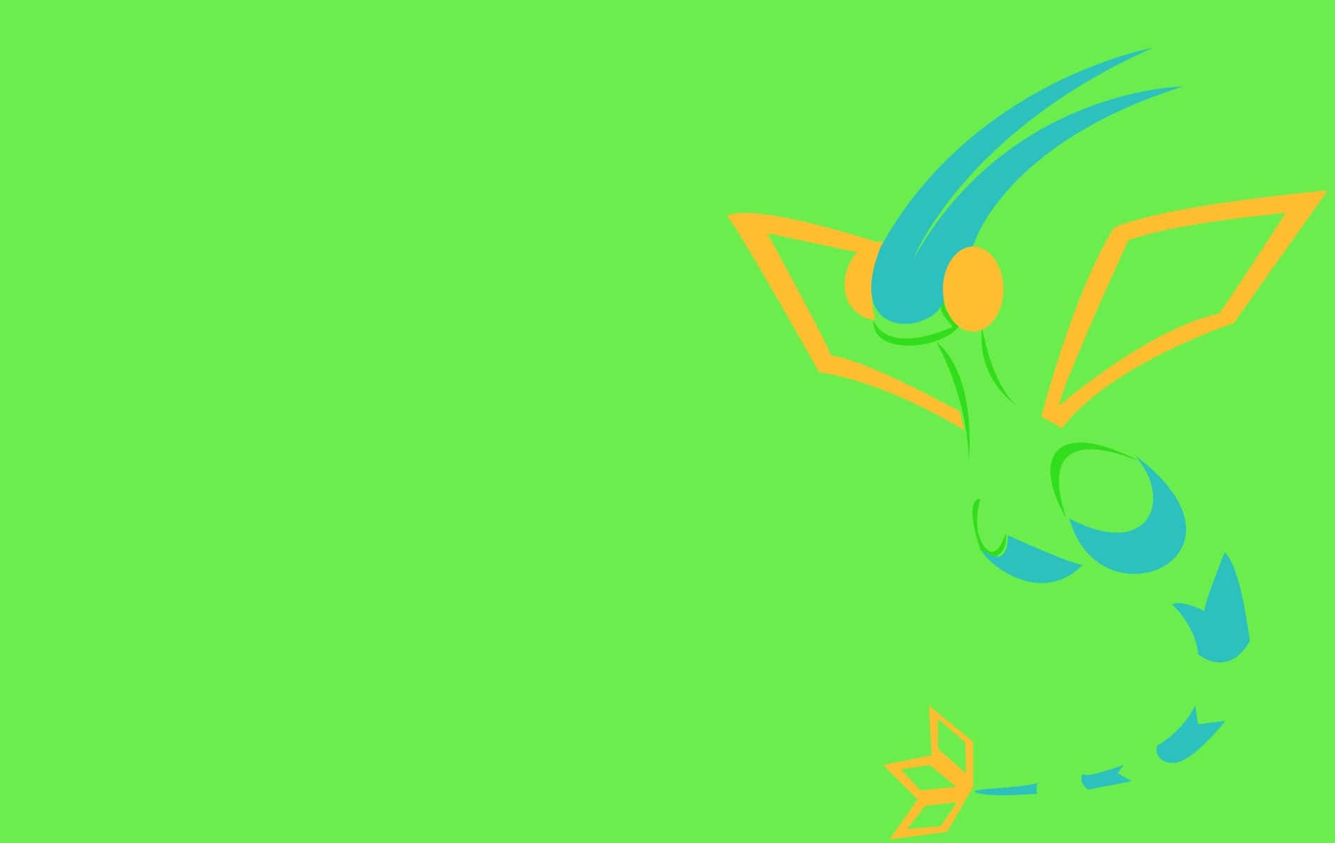 Bright Green Minimalist Flygon