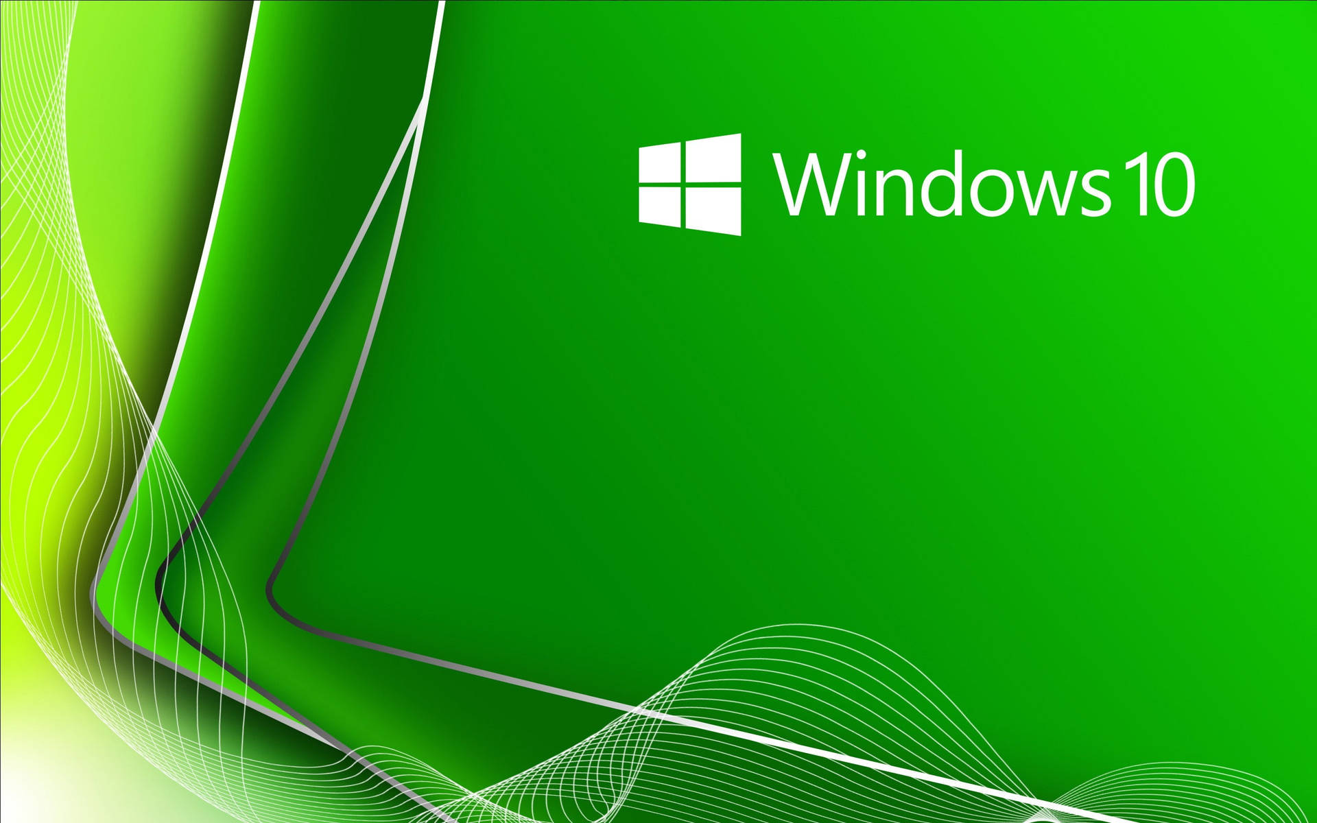 Bright Green Windows 10 Theme Background