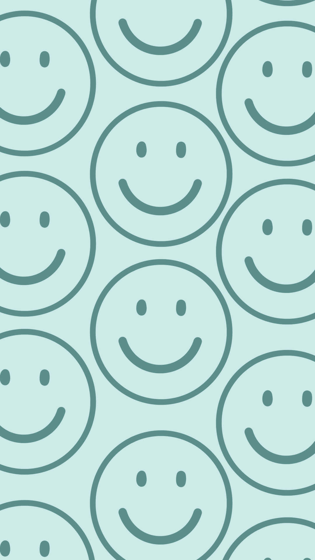 Bright Happy Smile Icon Background