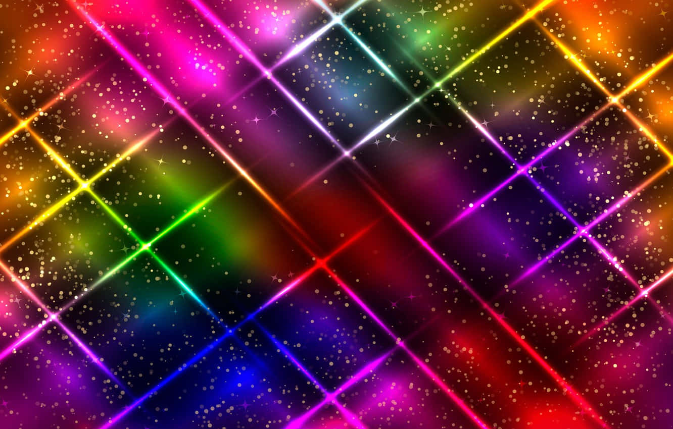 Bright Hd Abstract Neon Wallpaper. Background