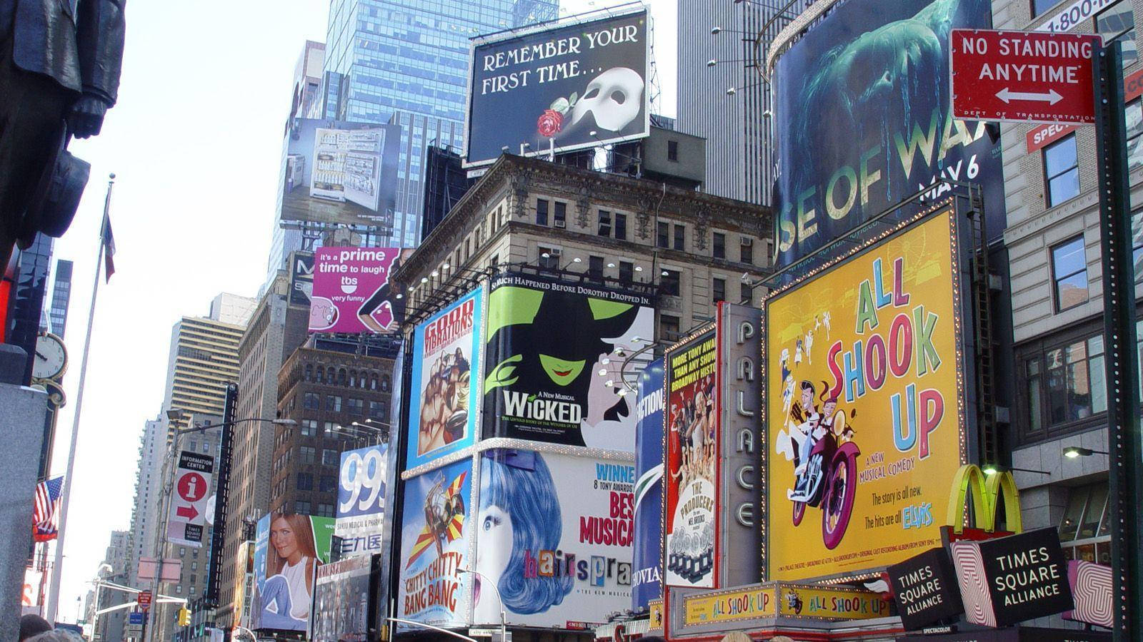 Bright Lights, Big City: Capture The Magic Of Broadway Background