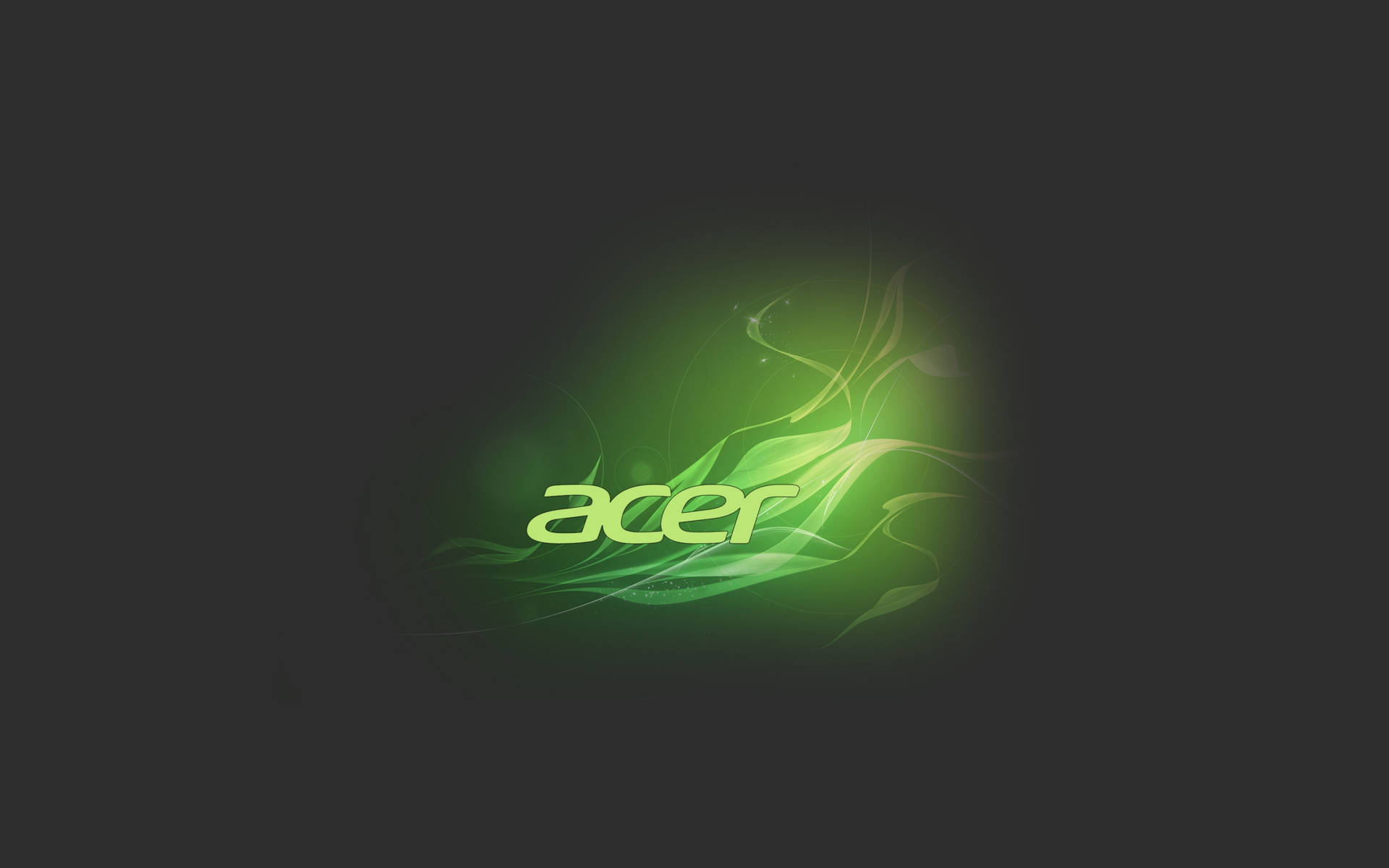 Bright Lime Green Acer Logo Background